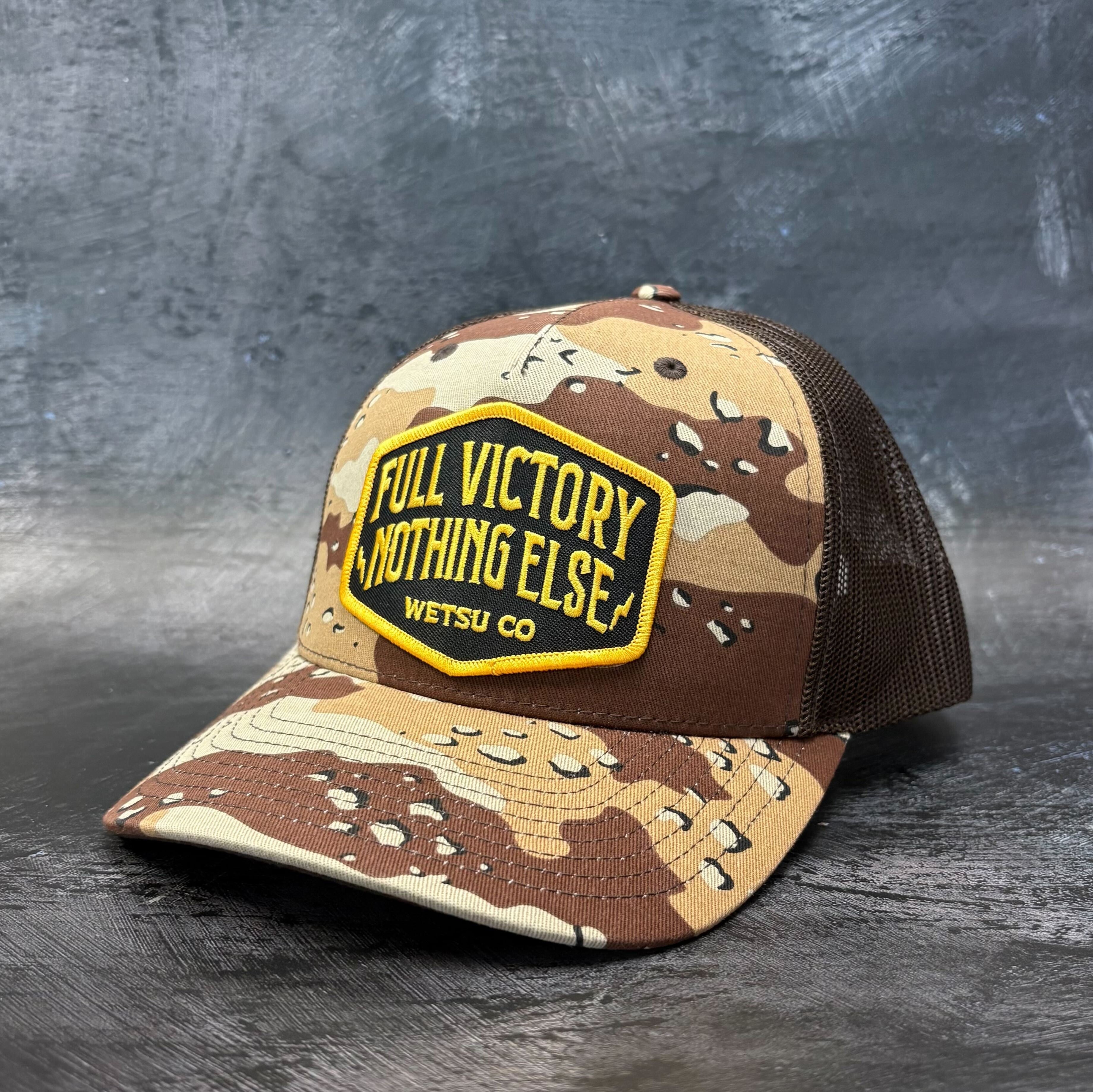 Full Victory Shield Patch Trucker Hat
