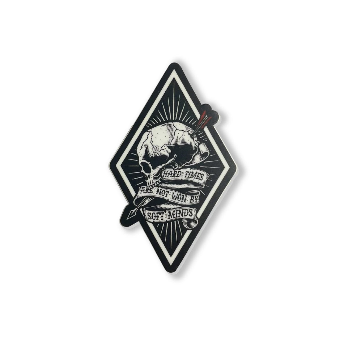 Pegatina de tiempos difíciles