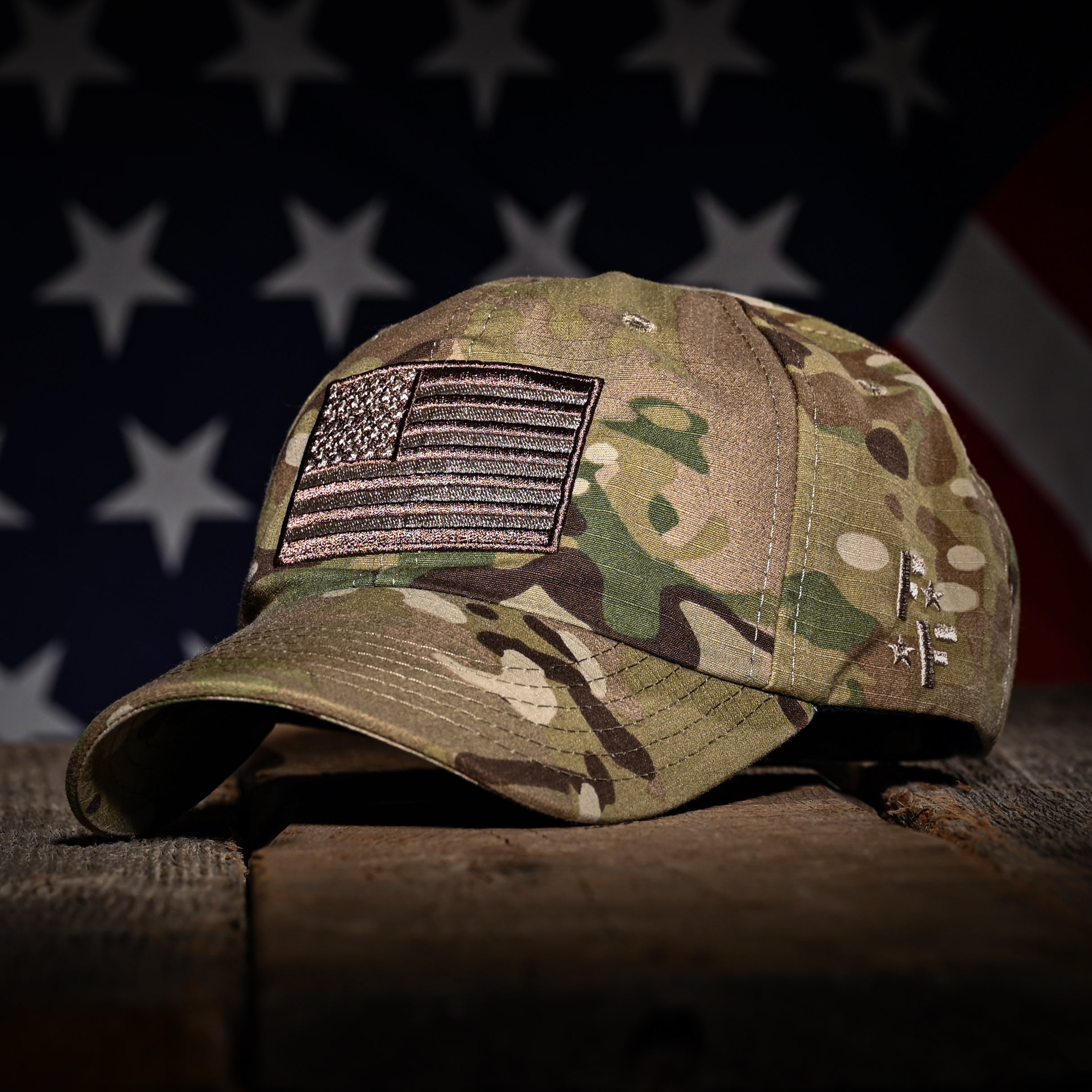 MULTICAM FULL RIPSTOP US FLAG RANGE HAT