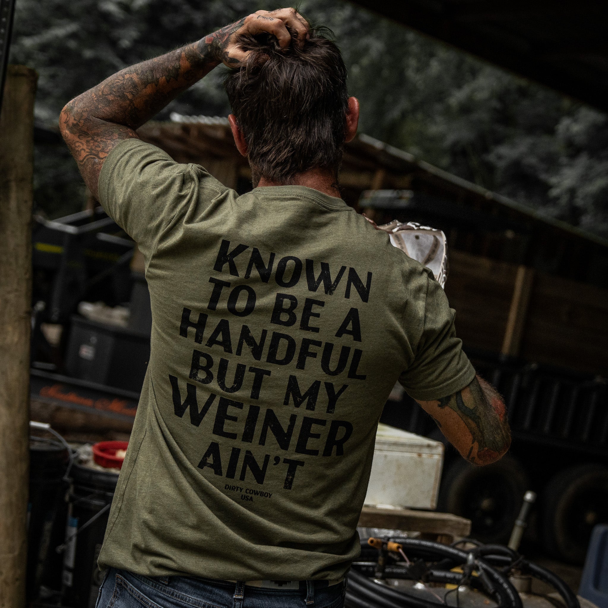 Known To Be A Handful. But My Weiner Ain't Men's T-Shirt