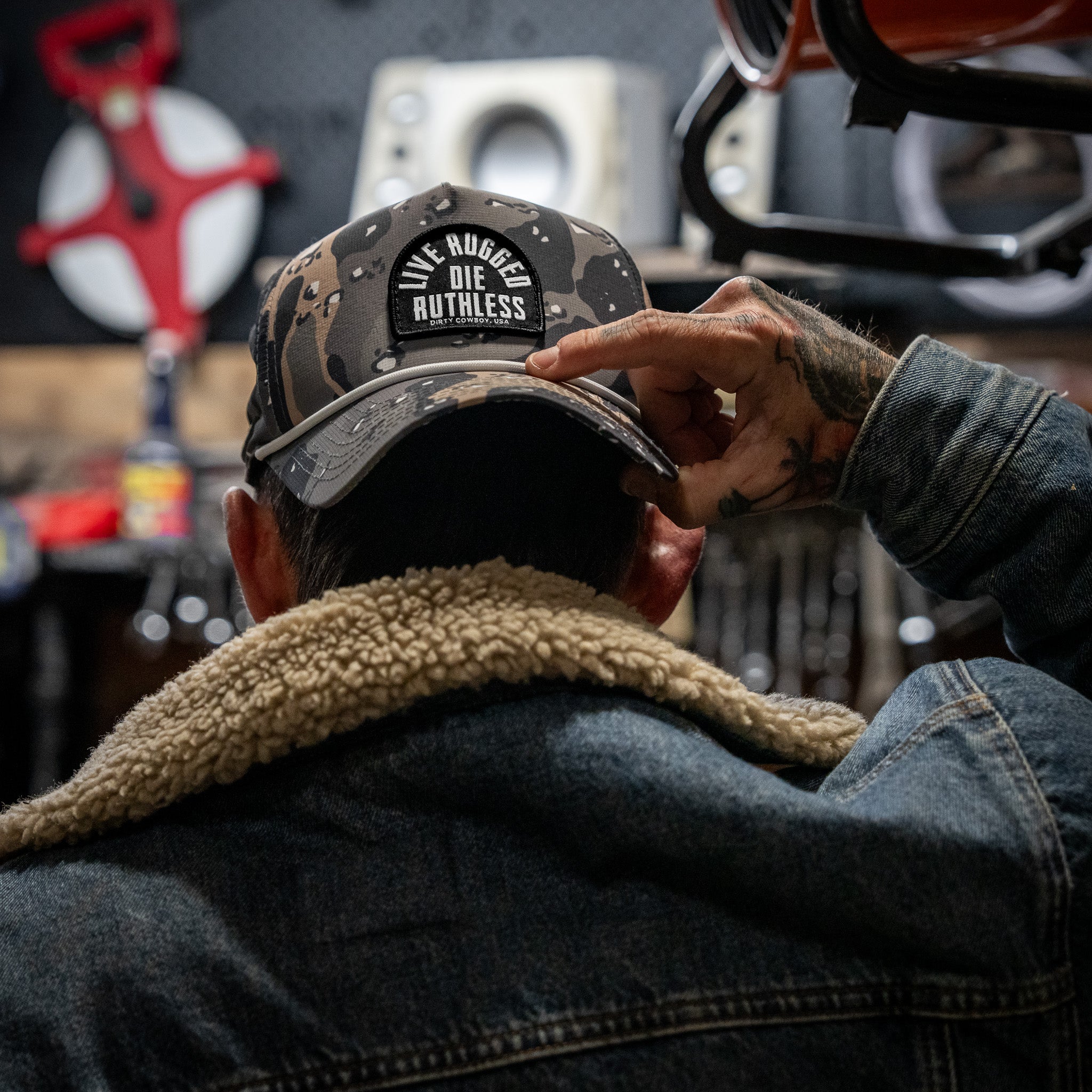 Live Rugged. Die Ruthless Patch Weekender Snapback