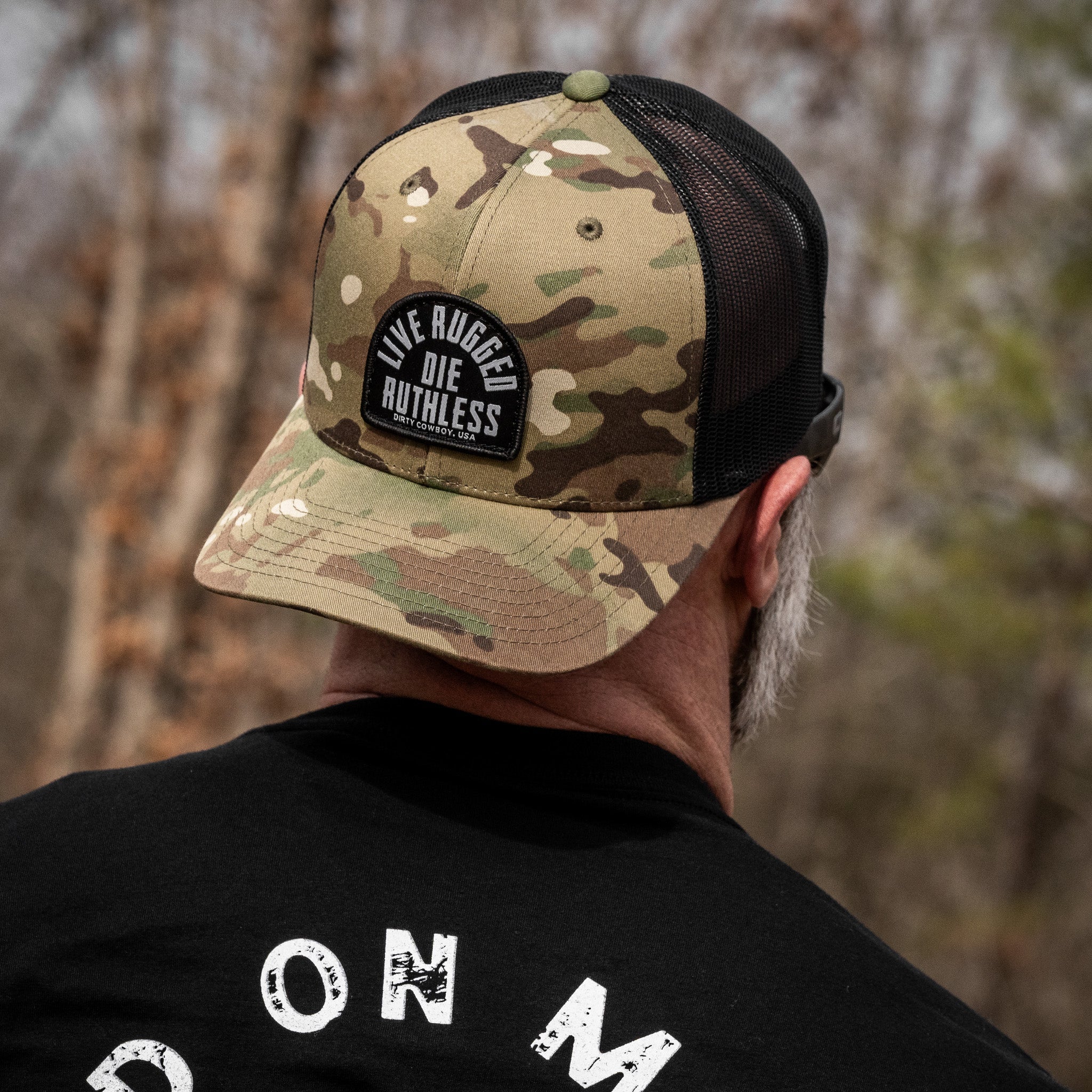 Live Rugged. Die Ruthless Patch Snapback Hat