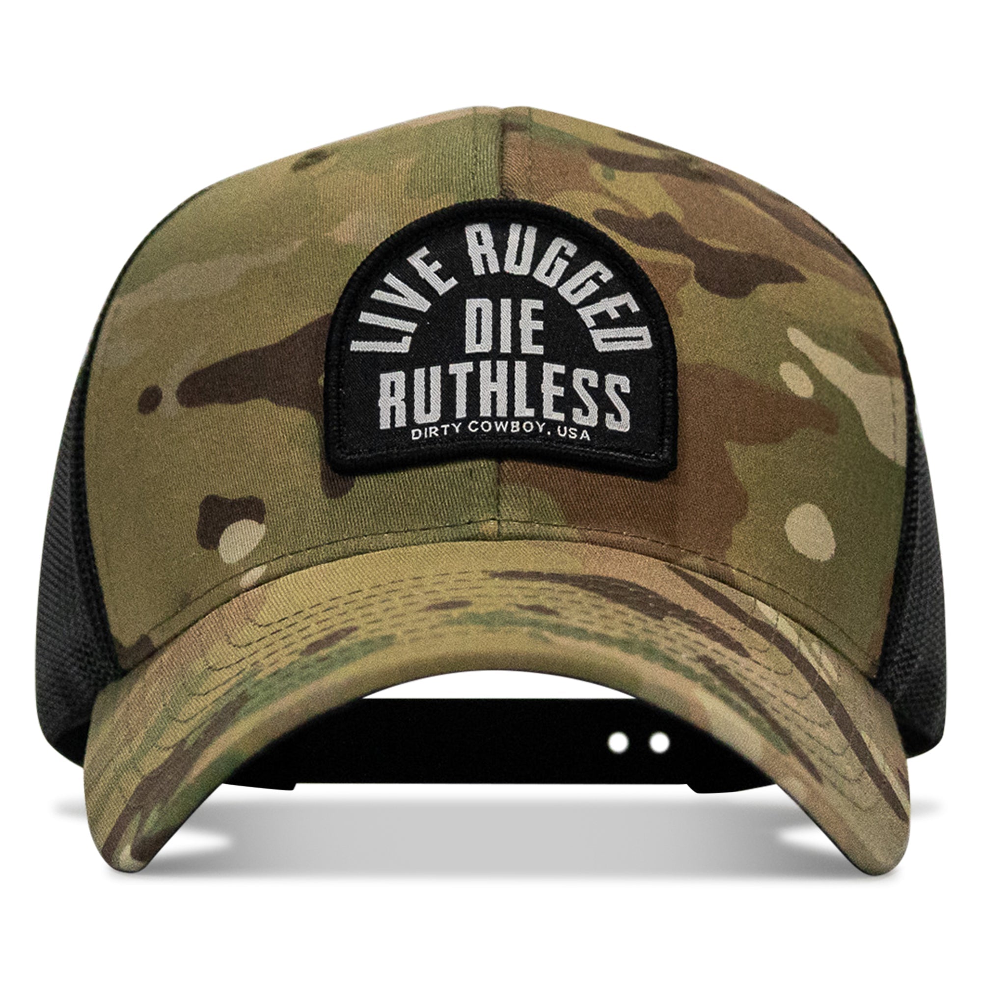 Live Rugged. Die Ruthless Patch Snapback Hat