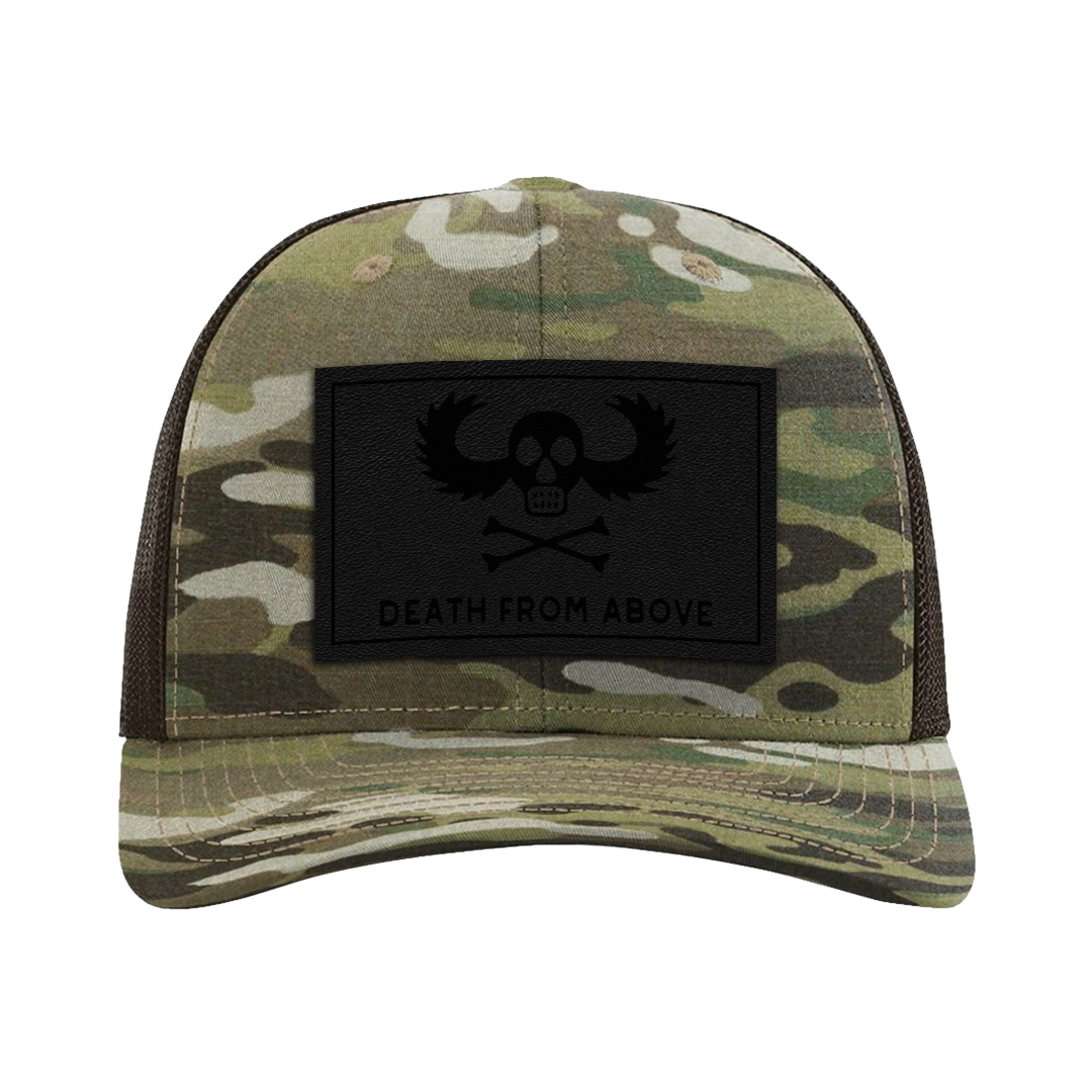 Death From Above Leather Patch Tactical Snapback