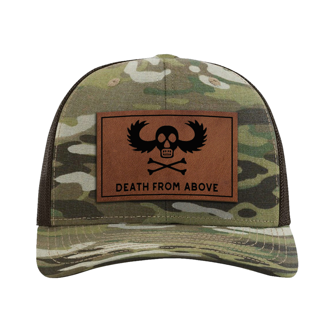 Death From Above Leather Patch Tactical Snapback