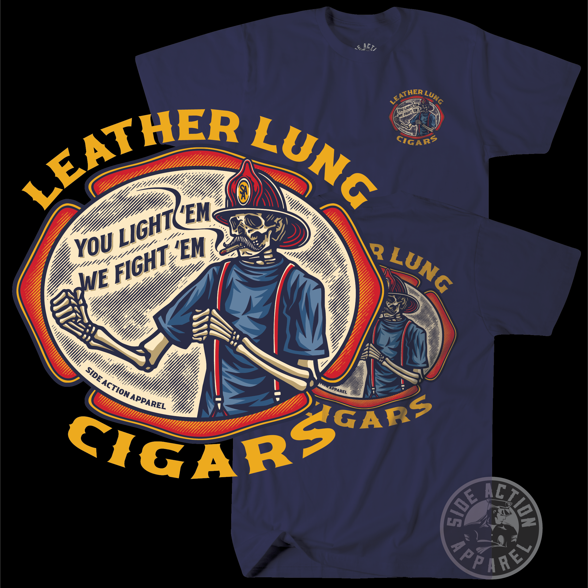 Leather Lung Cigars Tee
