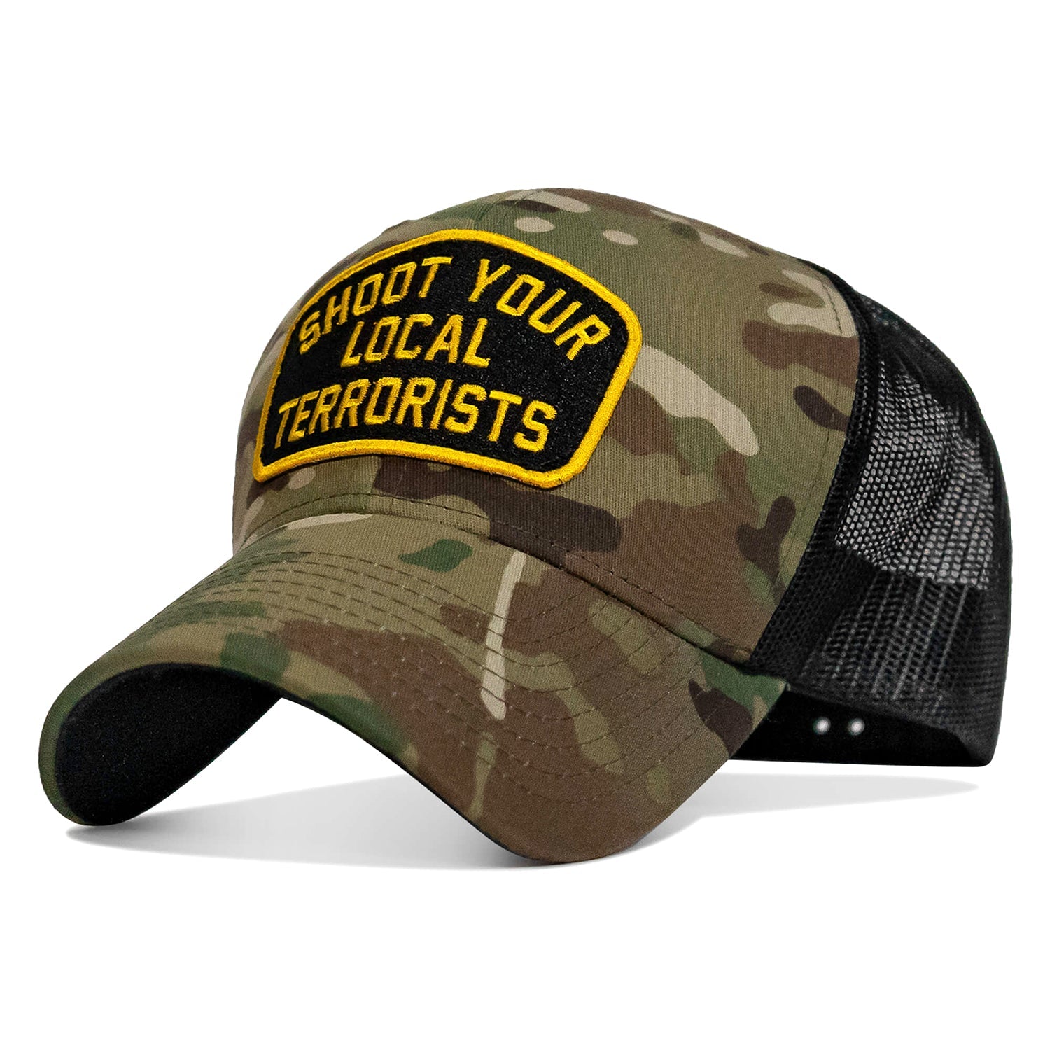 Shoot Your Local Terrorists Patch Snapback Hat