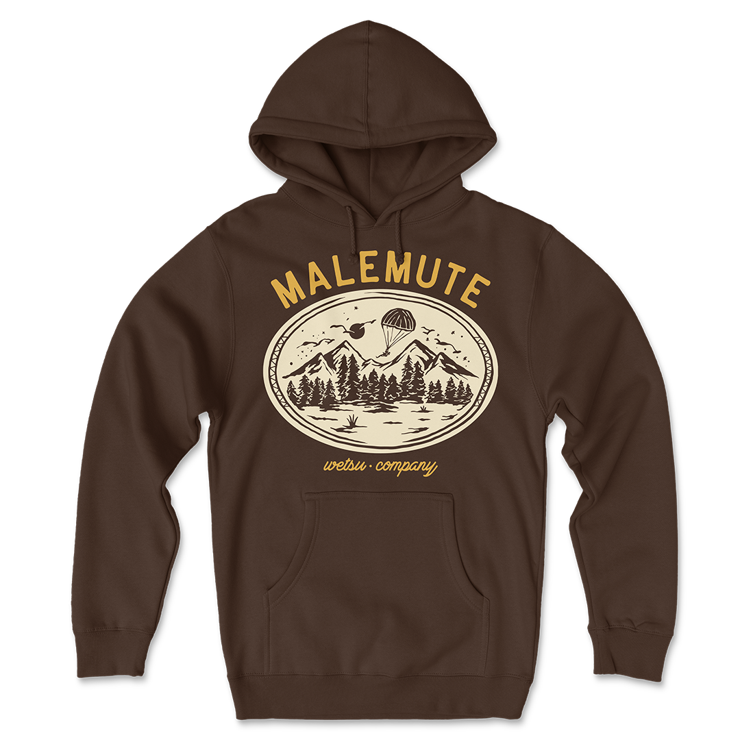 Malemute Drop Zone Midnight Grey Hoodie