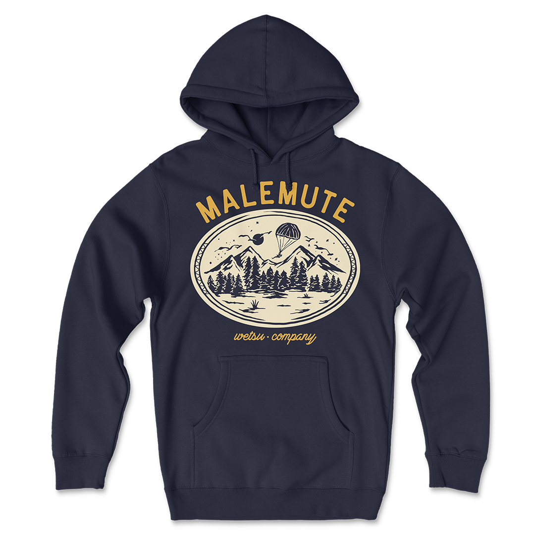Malemute Drop Zone Midnight Grey Hoodie
