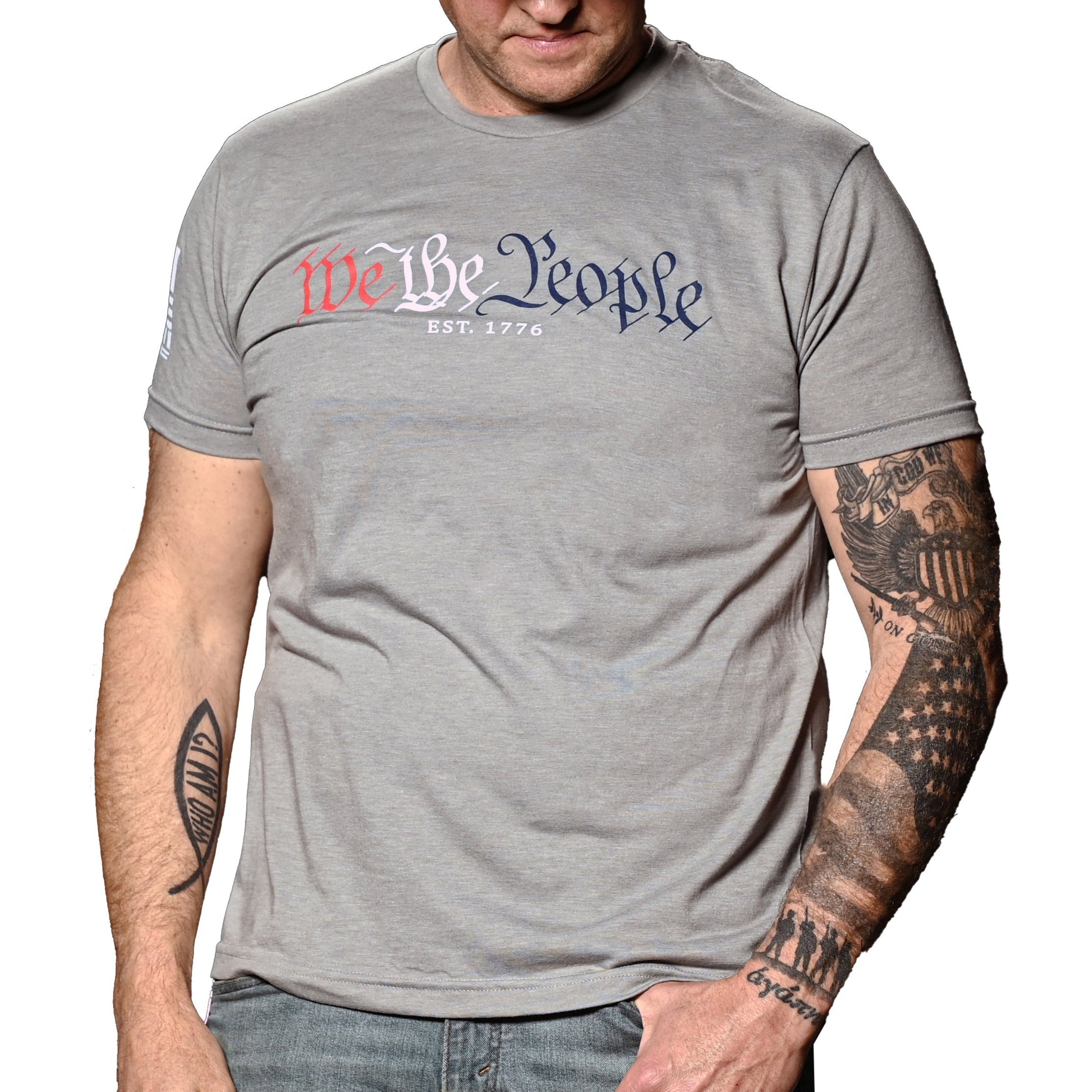 Men's We The People in Red White & Blue Patriotic T-Shirt