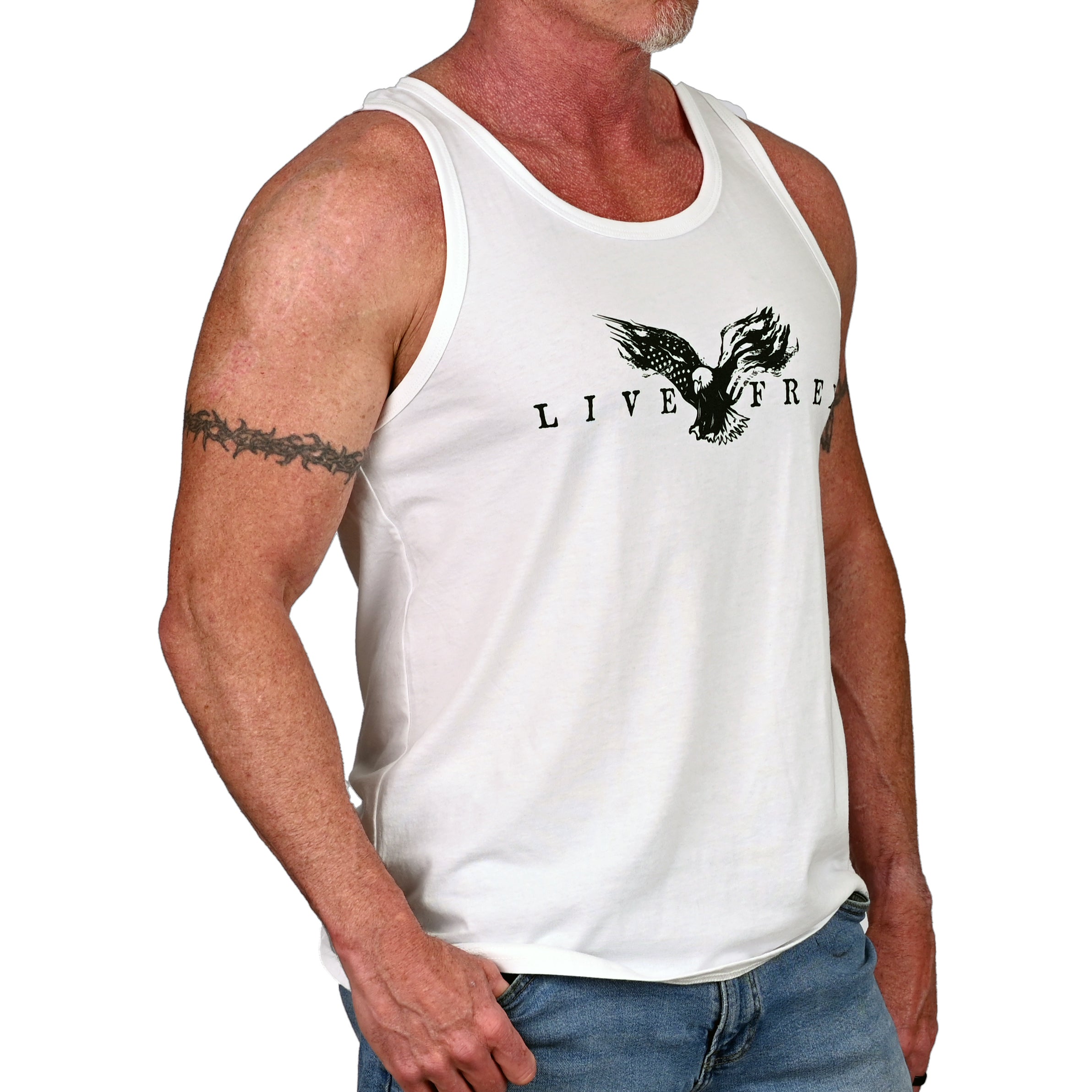 Men's Live Free Patriotic Tank Top