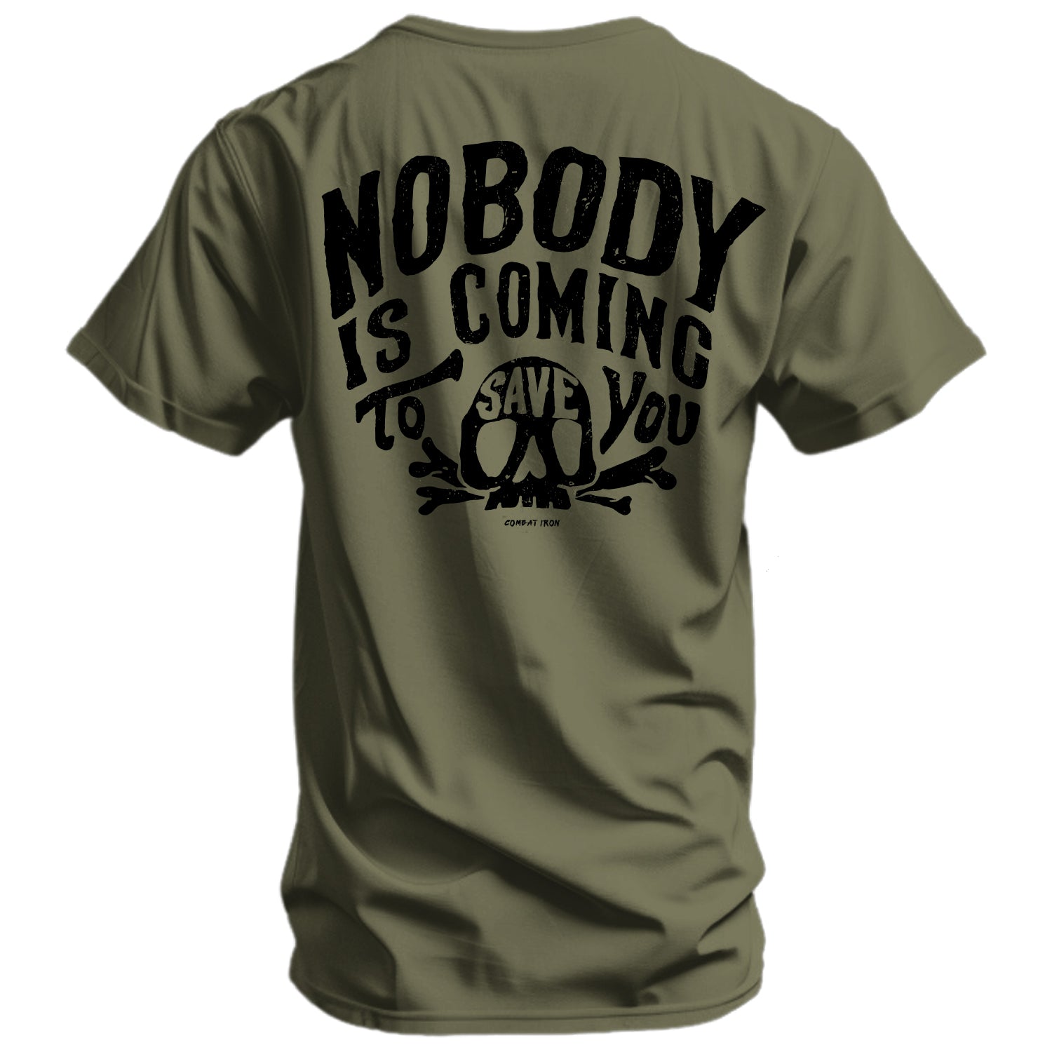 Nobody Is Coming To Save You Skull Men's T-Shirt