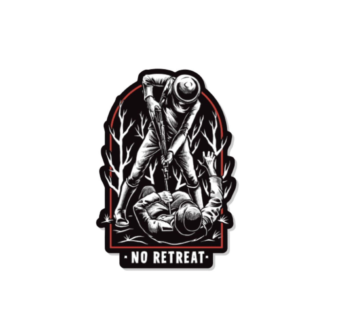 Pegatina de No Retirarse