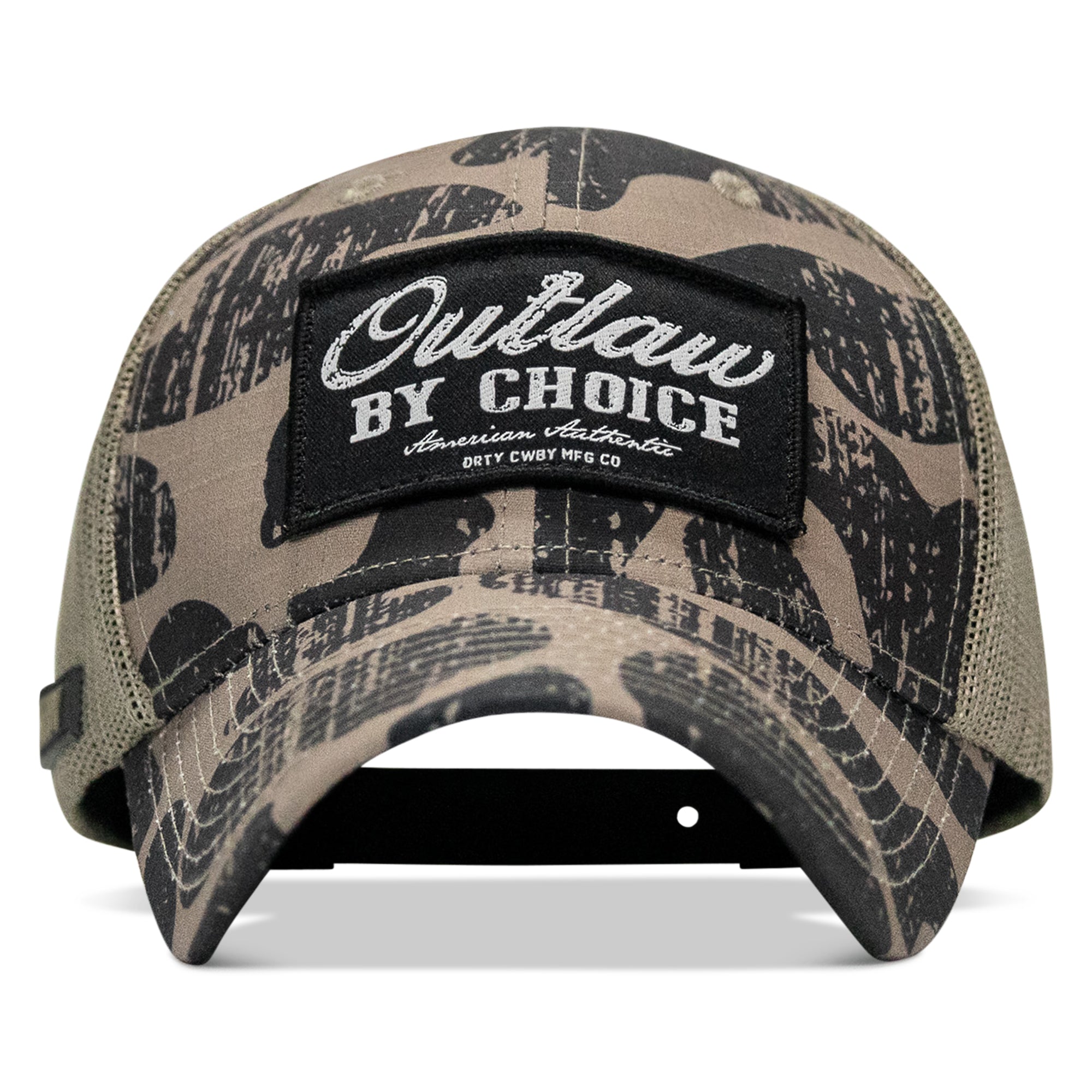 Outlaw By Choice Patch Original Ripstop Classic Snapback Hat