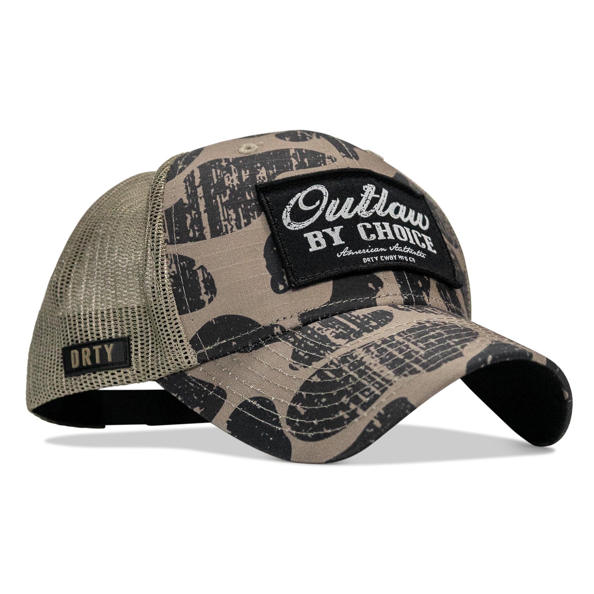 Outlaw By Choice Patch Original Ripstop Classic Snapback Hat