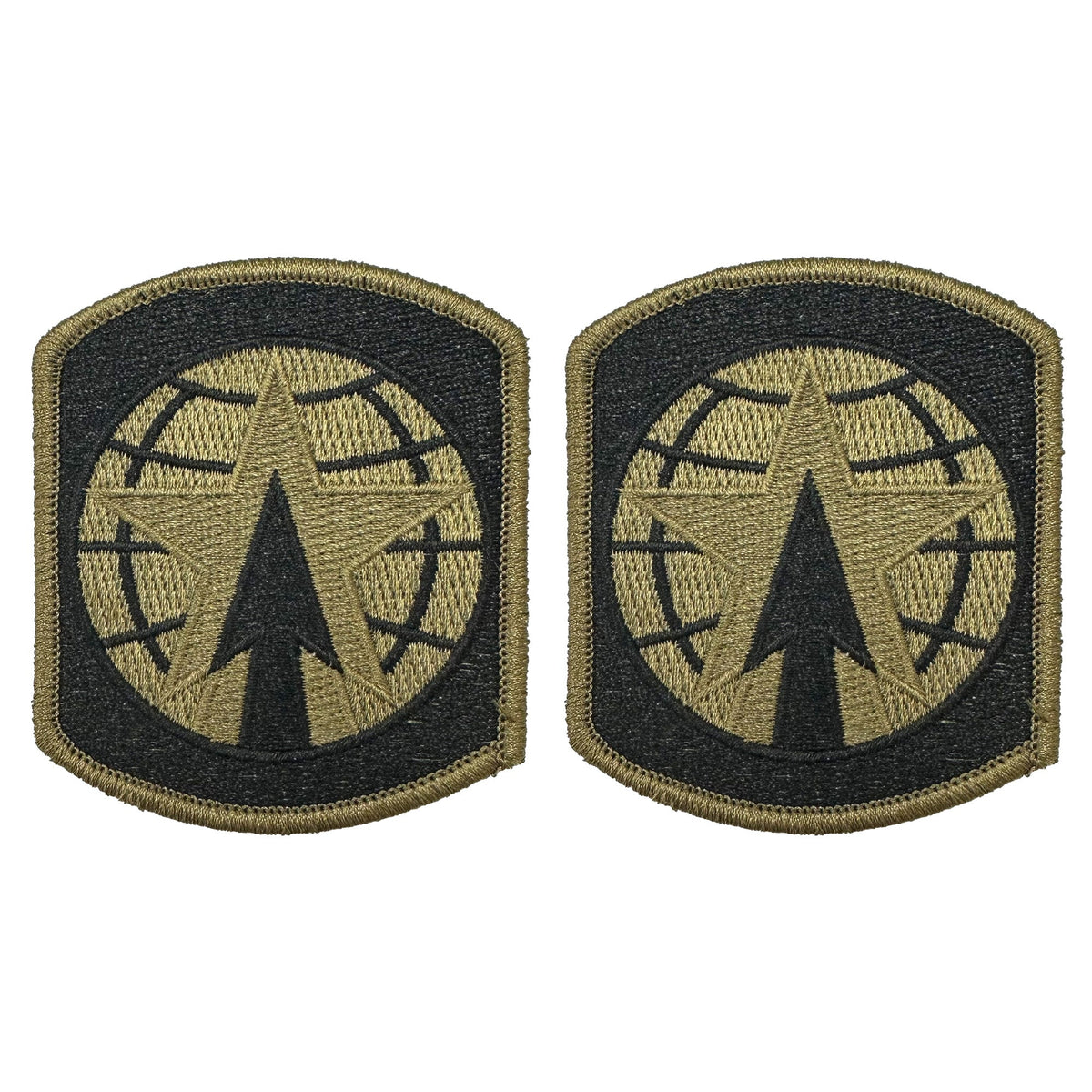 U.S. Army 16th Military Police MP Brigade OCP Patch with Hook Fastener (pair)