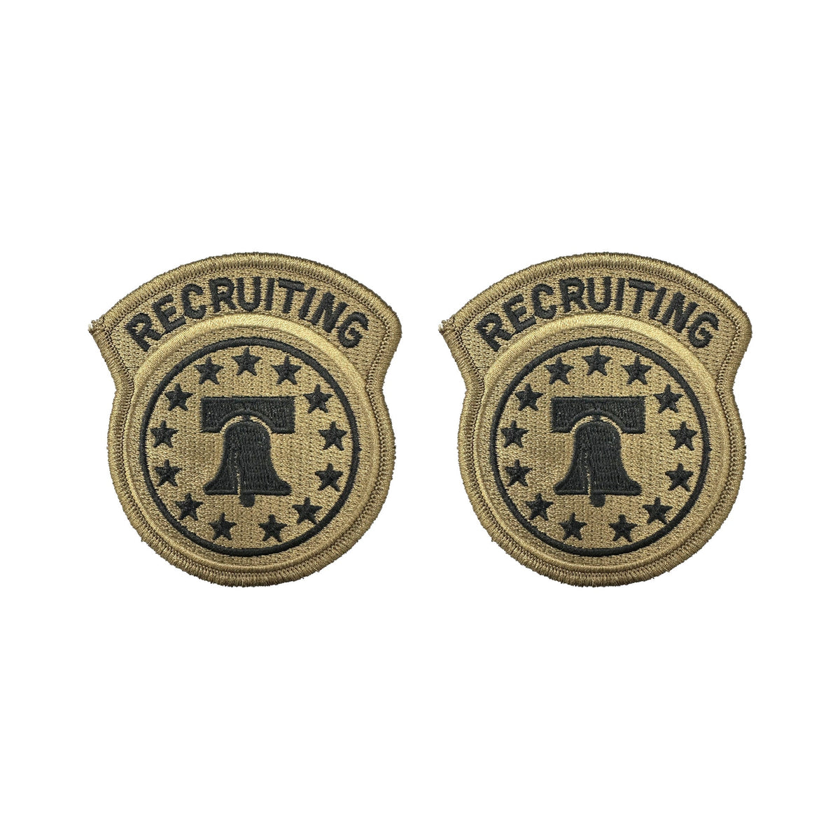 US Army Recruiting Command US ARMY OCP Patch with Hook Fastener (pair)