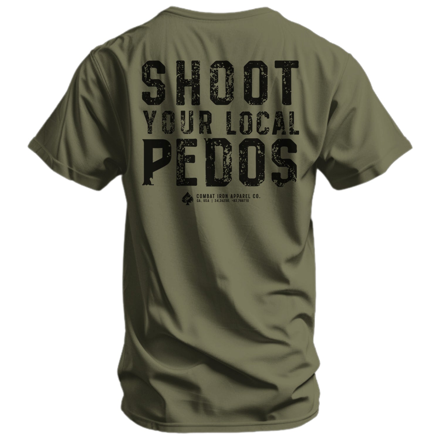 Erschießt eure lokalen Pädophilen Herren-T-Shirt