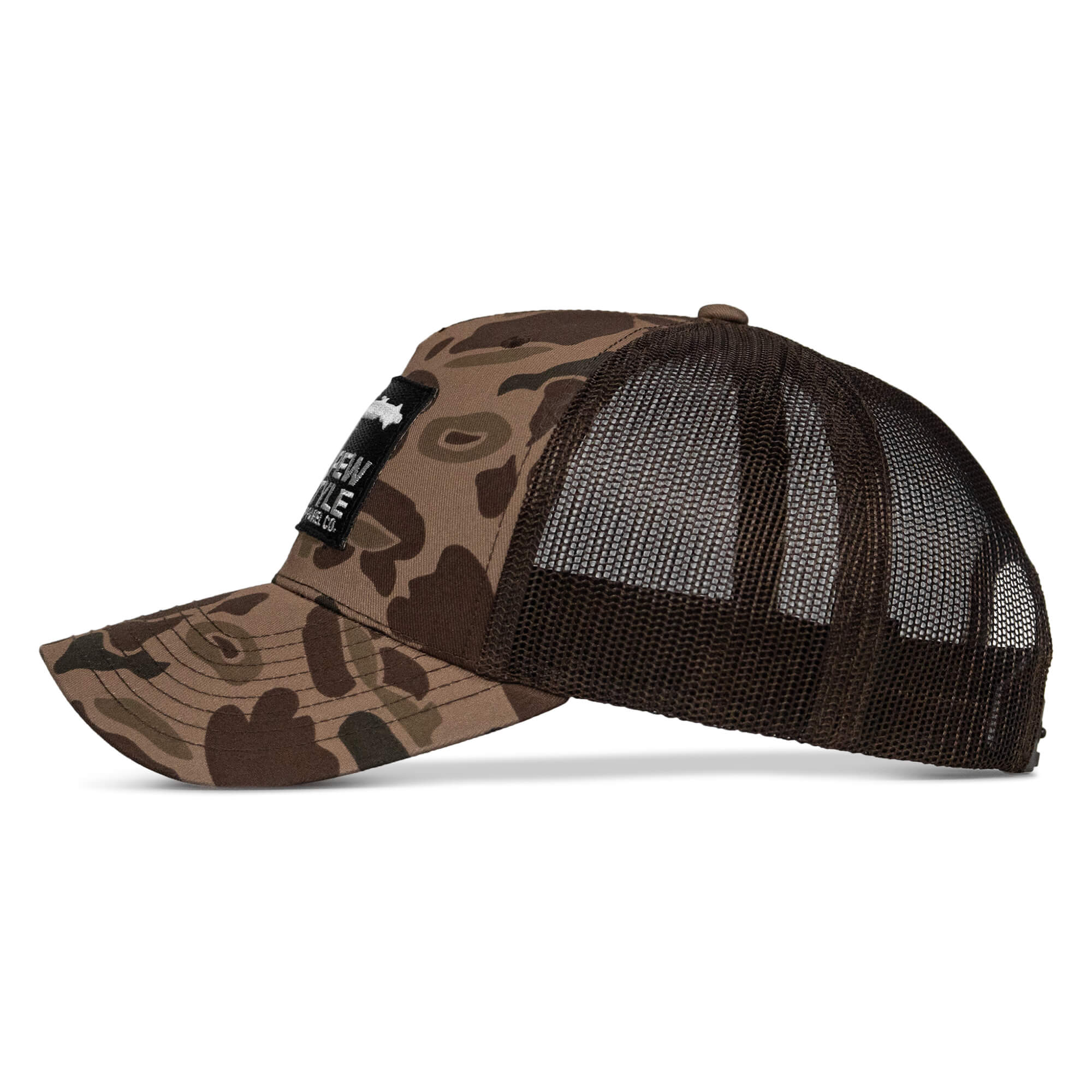 Pew Pew Lifestyle Patch Mid-Profile Mesh Snapback Hat