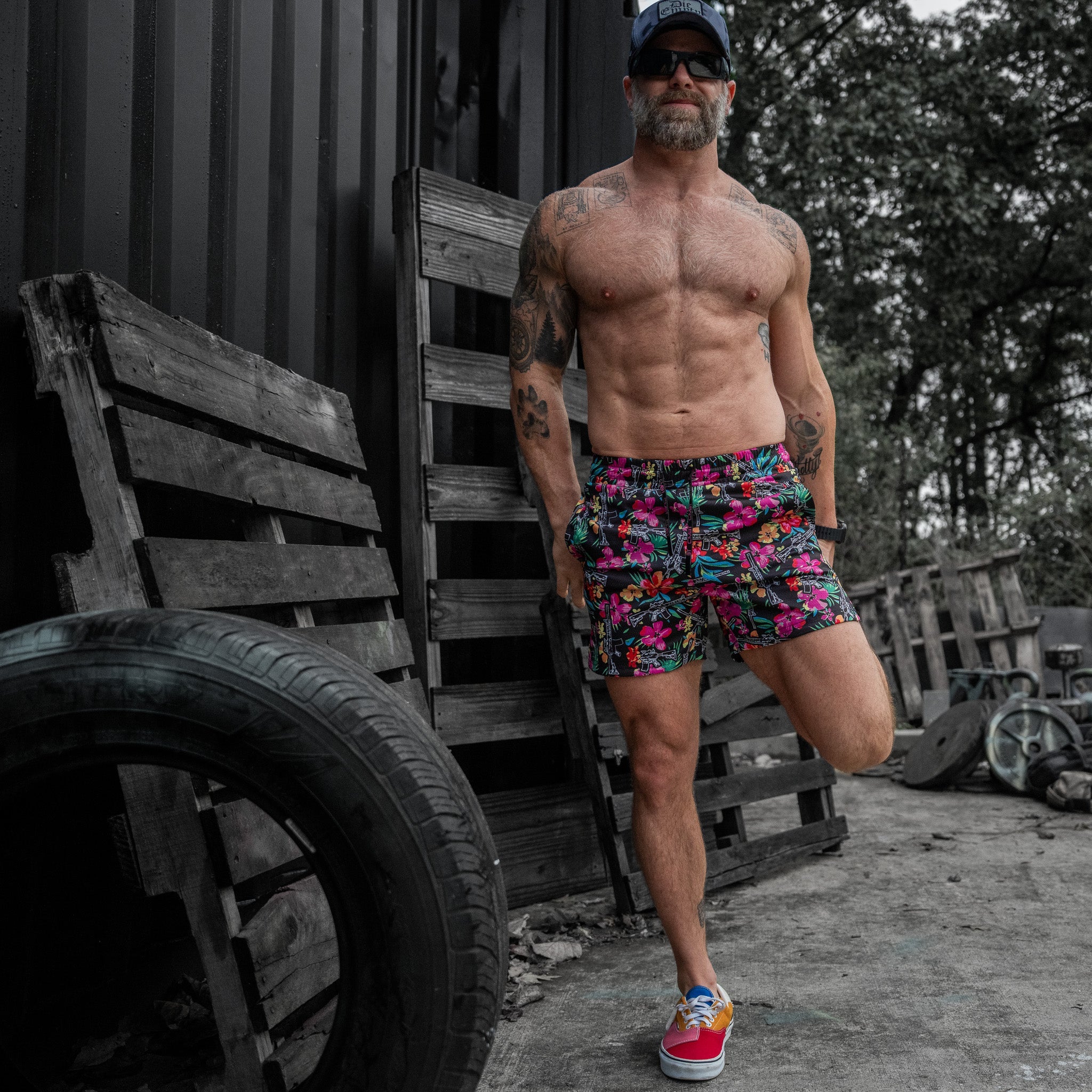 Herren Mesh-Shorts „Hoochie Daddy“ | 5 Zoll