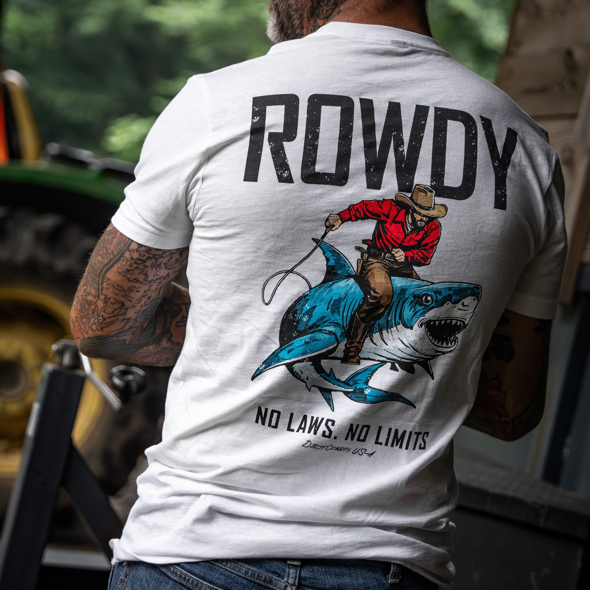 Rowdy No Limits. No Laws. Men's T-Shirt