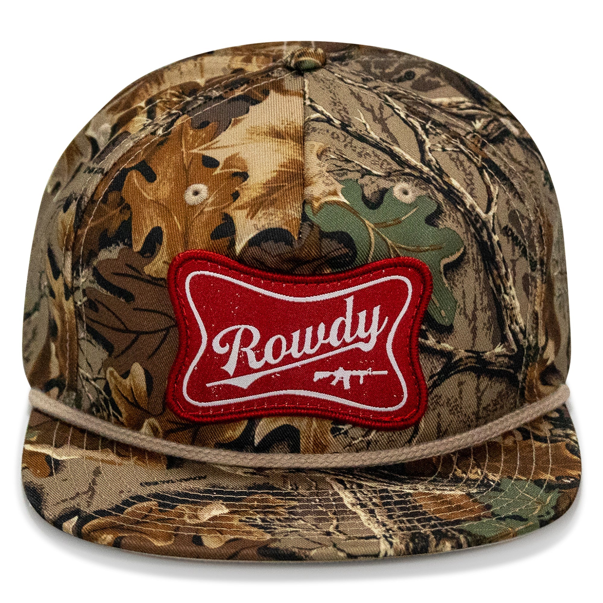 Rowdy Beer Logo Patch Flatbill Snapback
