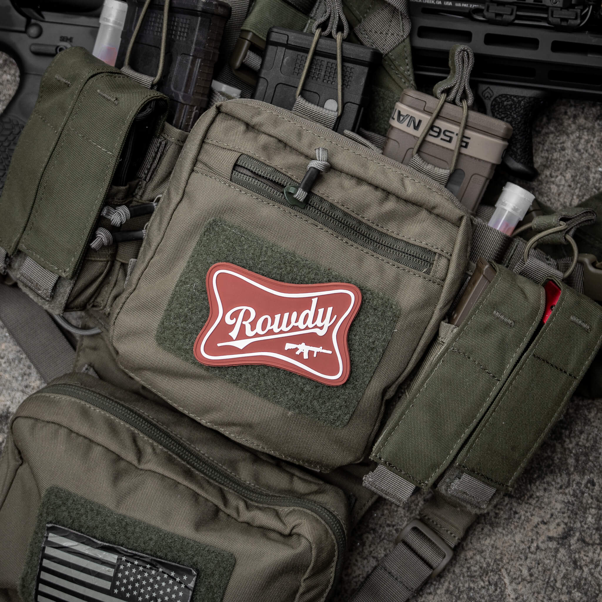 Rowdy Beer Logo PVC Patch