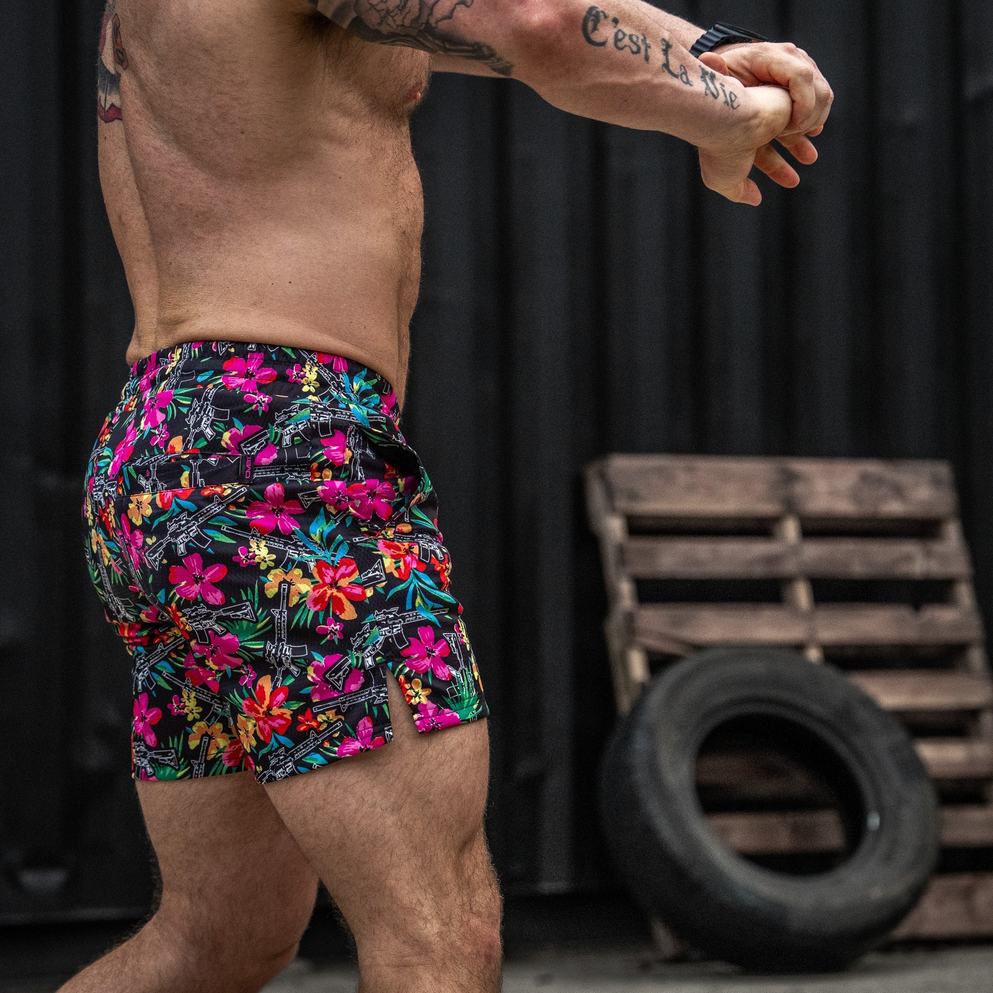 Herren Mesh-Shorts „Hoochie Daddy“ | 5 Zoll