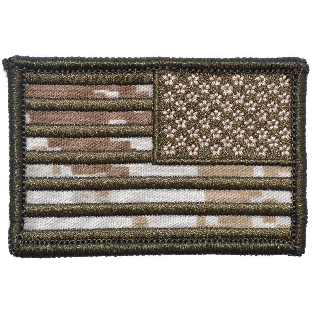 US FLAG 2 X 3 TACTICAL PATCH - MARPAT DESERT