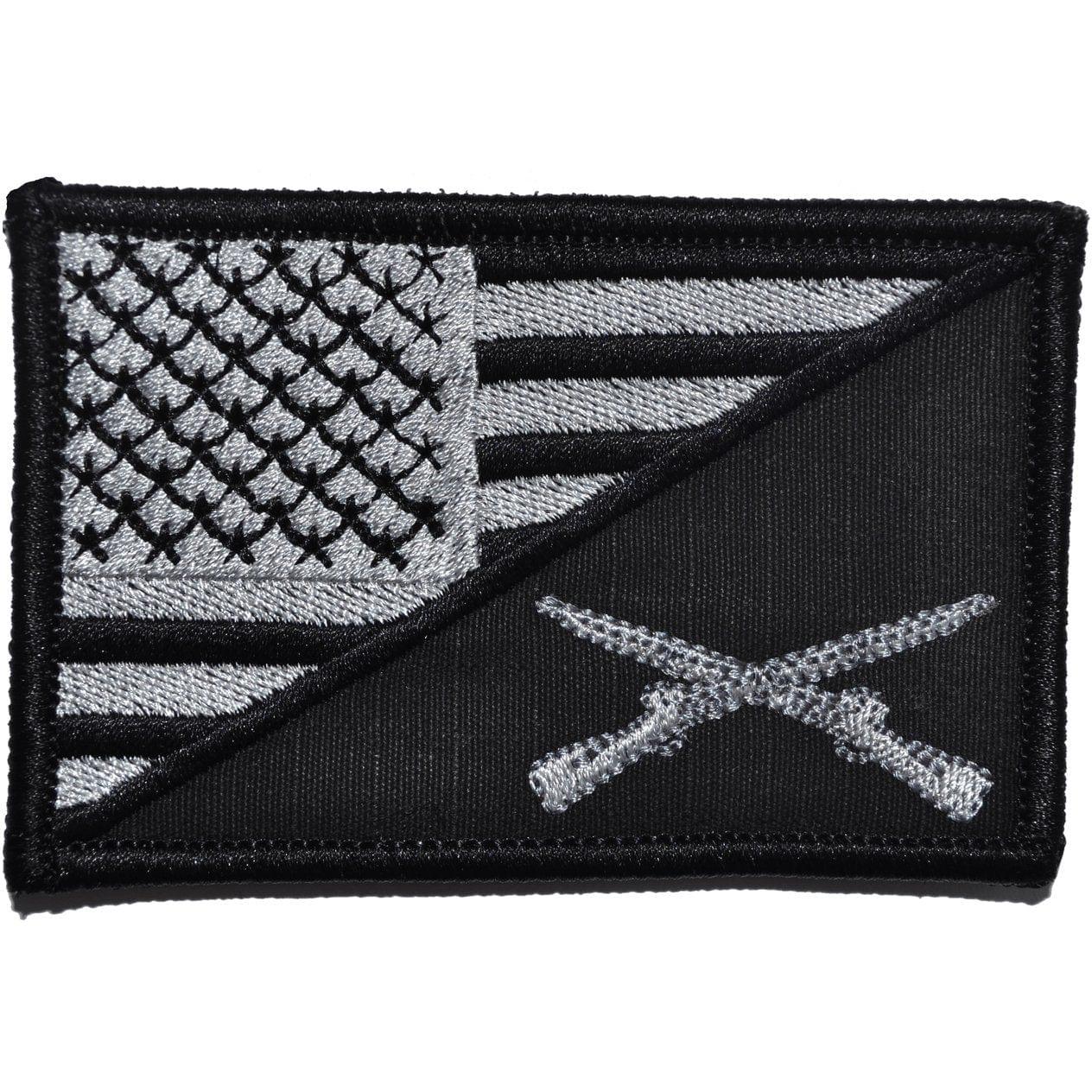 RIFLE CROSS INFANTRY USA FLAG TACTICAL PATCH