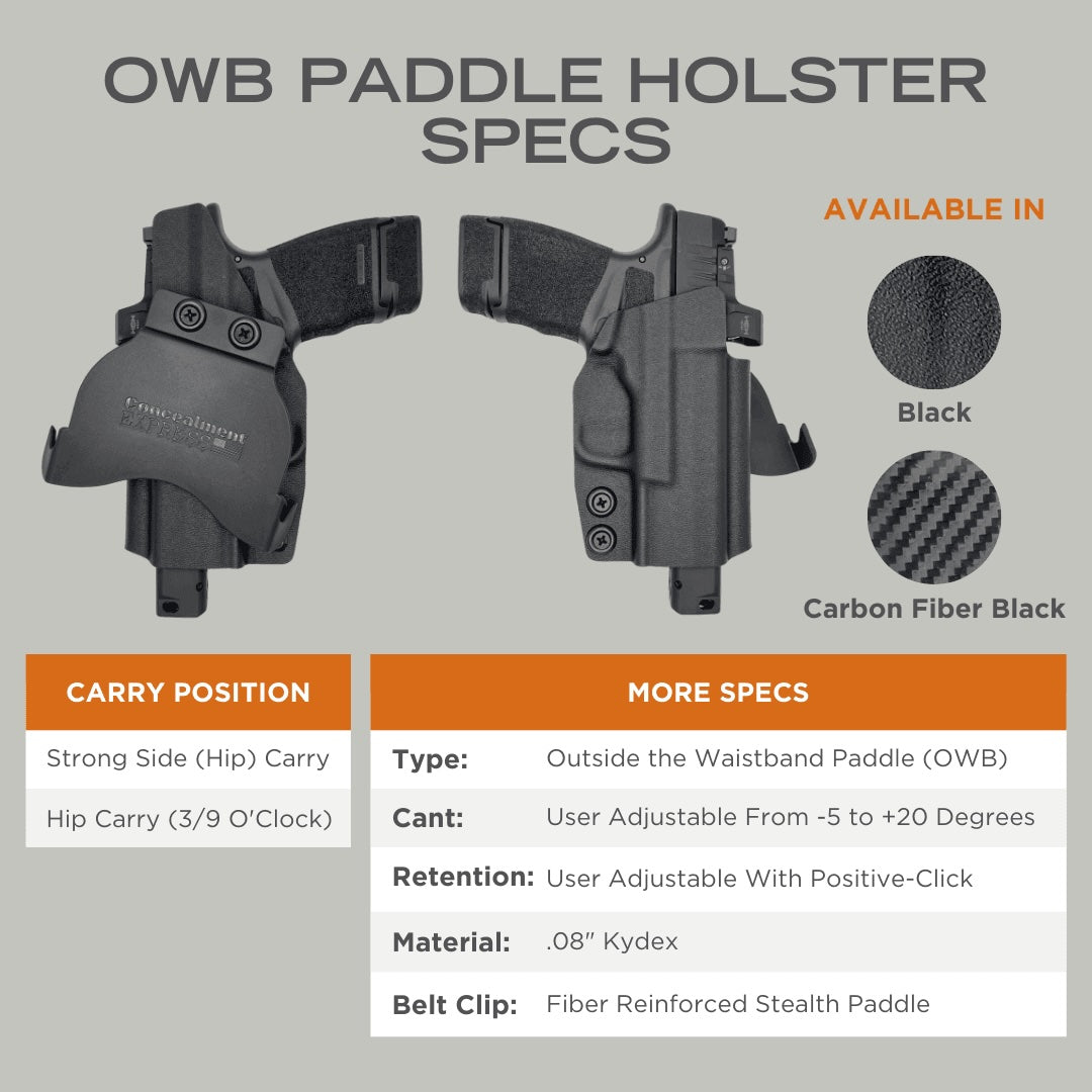 Beretta 92FS Paddle Holster