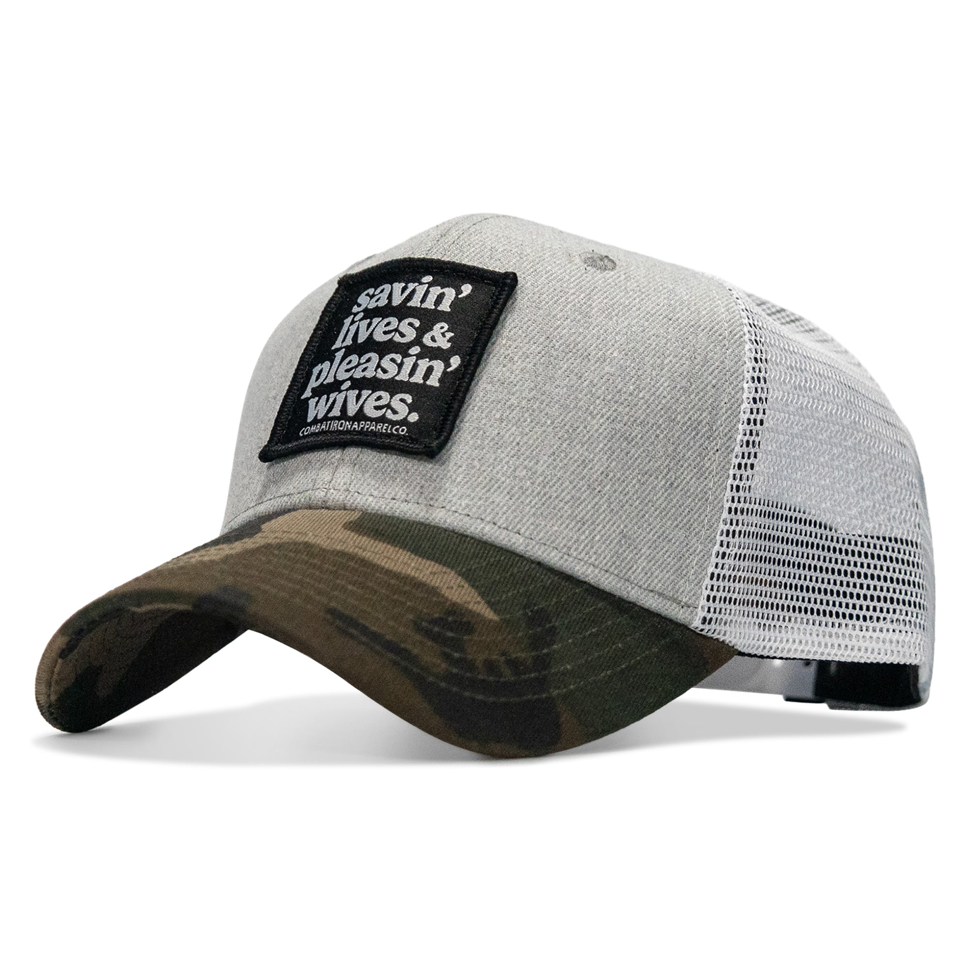 SAVIN' LIVES & PLEASIN' WIVES Patch SnapBack Hat