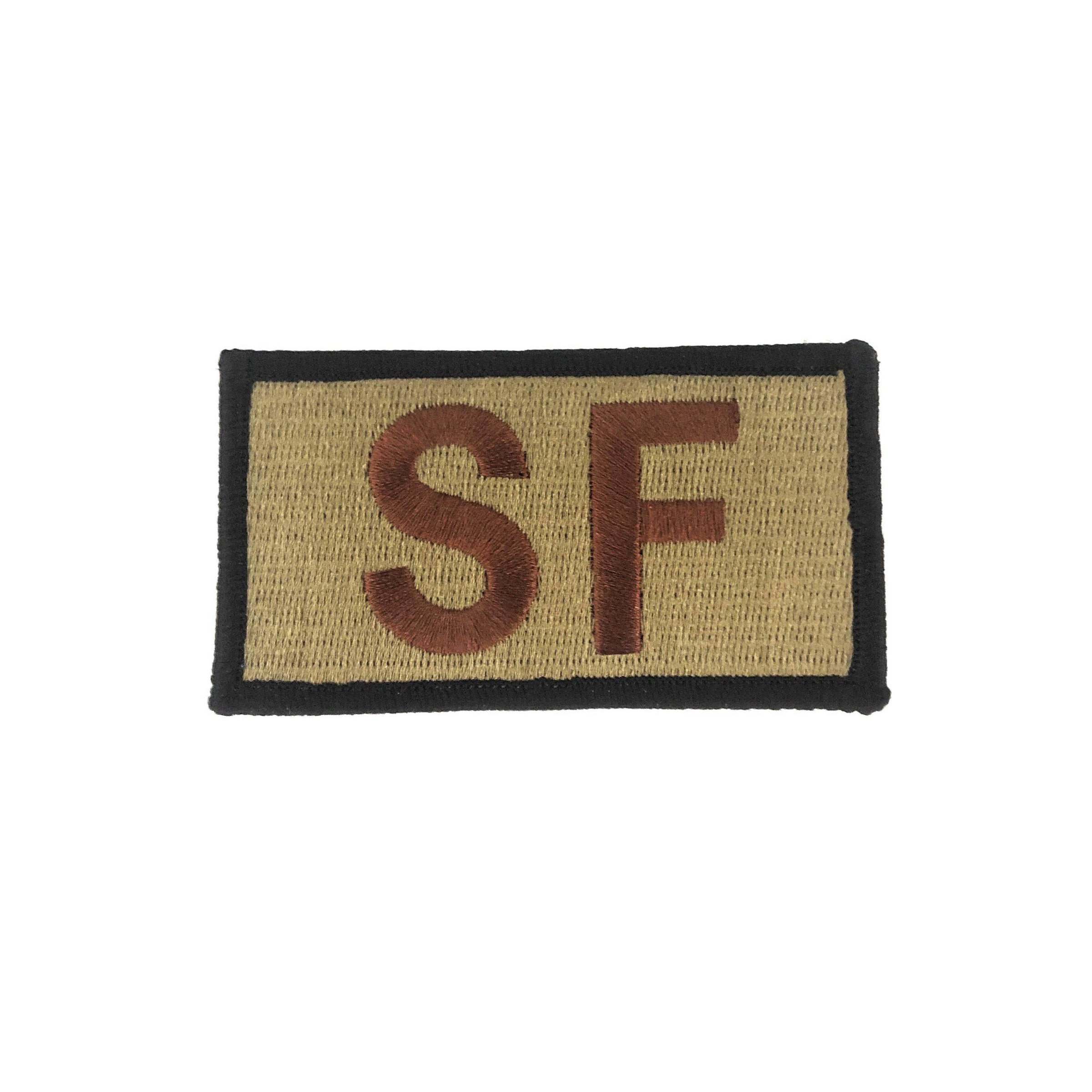 Air Force S.F. Brassard (Spice Brown with Black Border) OCP Patch W/ Hook Fastener