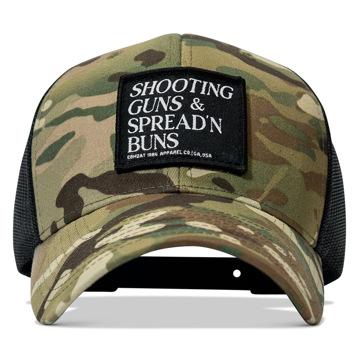 Shooting Guns & Spread'n Buns Patch Snapback Hat
