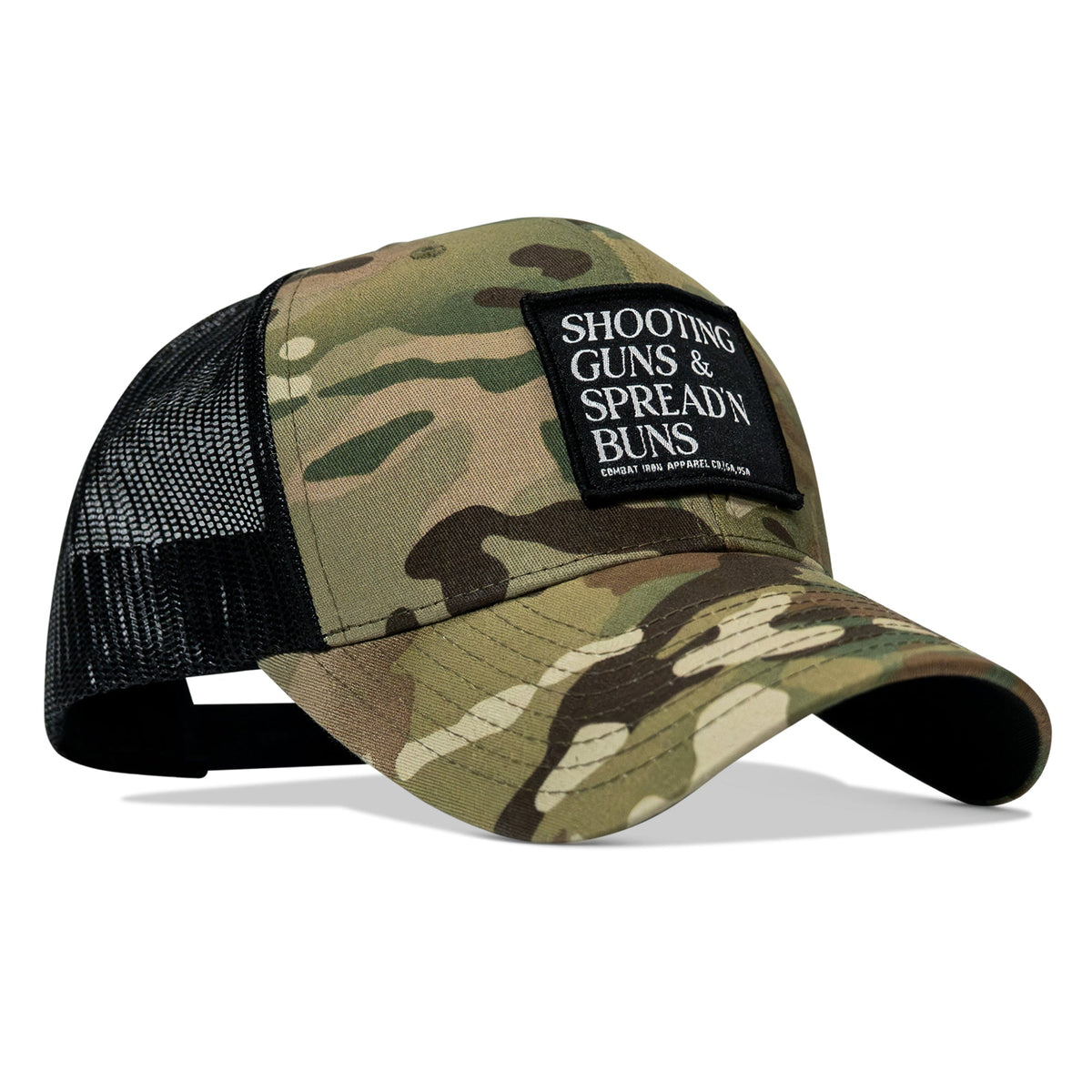 Shooting Guns & Spread'n Buns Patch Snapback Hat