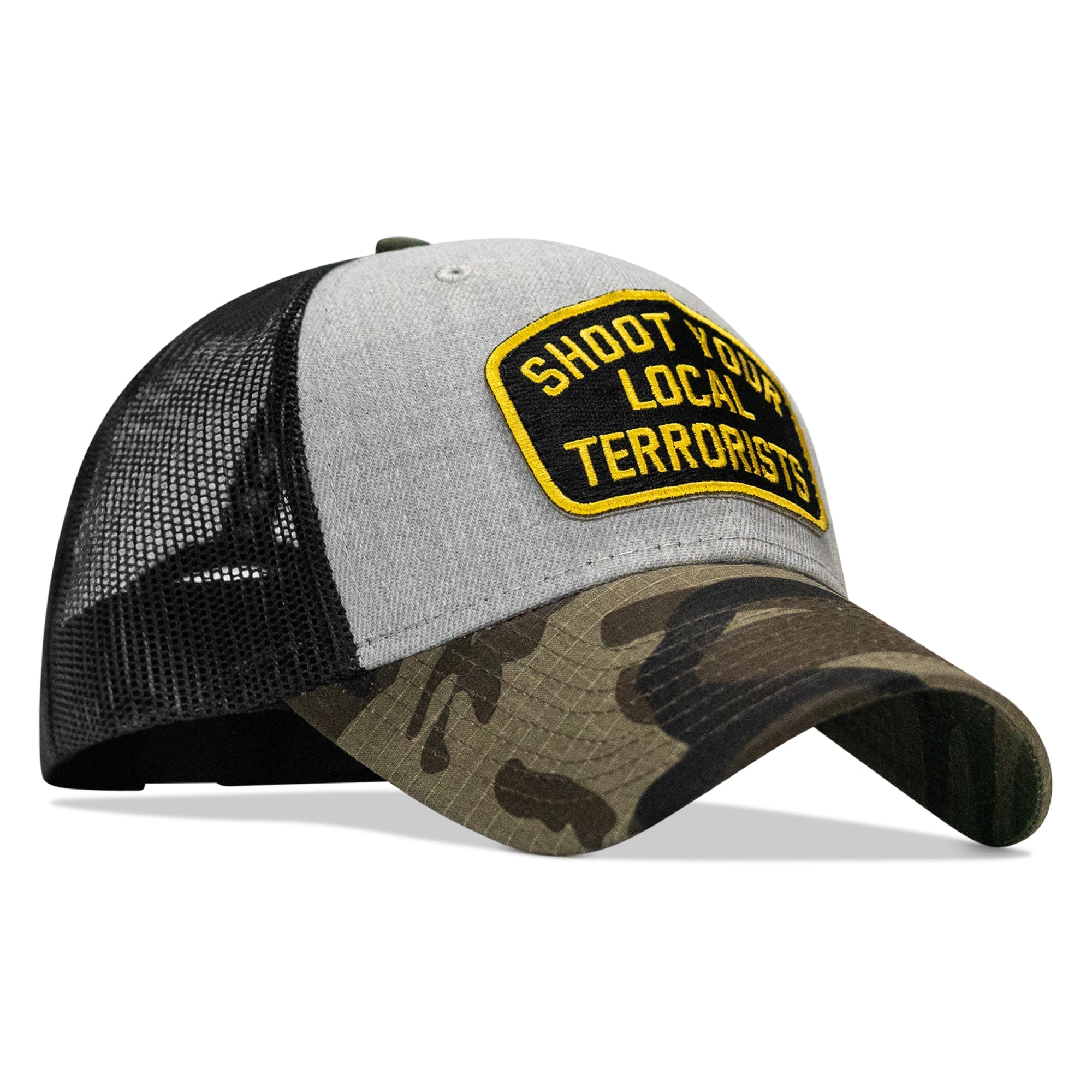 Shoot Your Local Terrorists Patch Snapback Hat