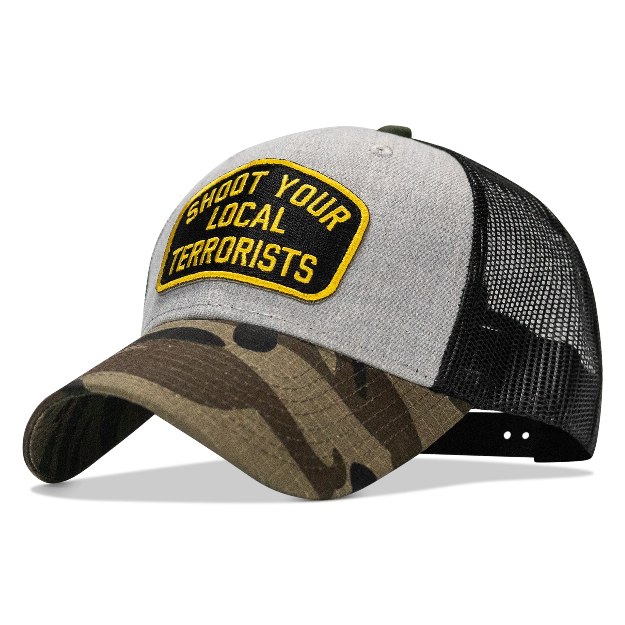Shoot Your Local Terrorists Patch Snapback Hat