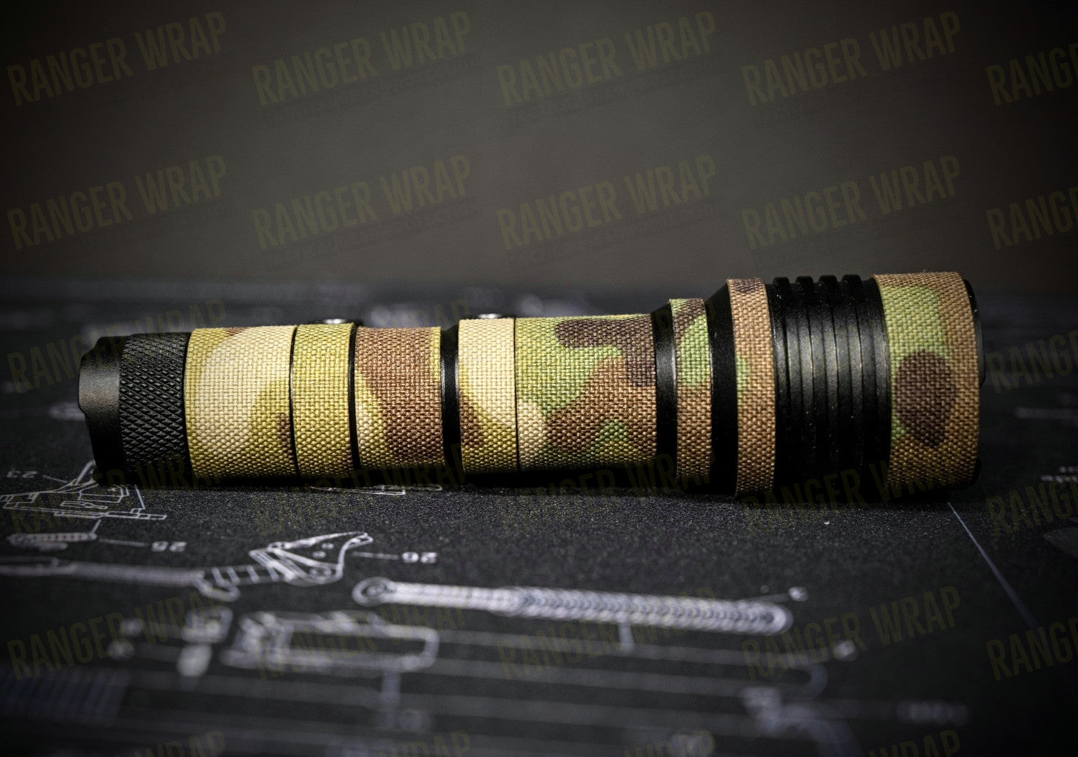 Streamlight Rail Mount 1 & 2 - Weapon Light Wrap in Cordura Fabric