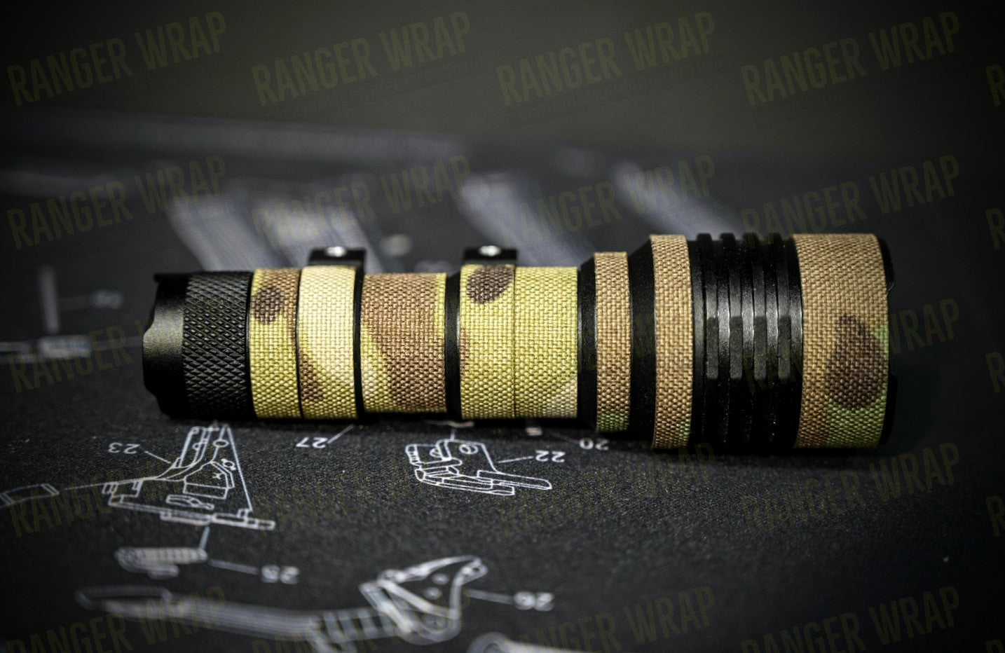Streamlight Rail Mount 1 & 2 - Weapon Light Wrap in Cordura Fabric