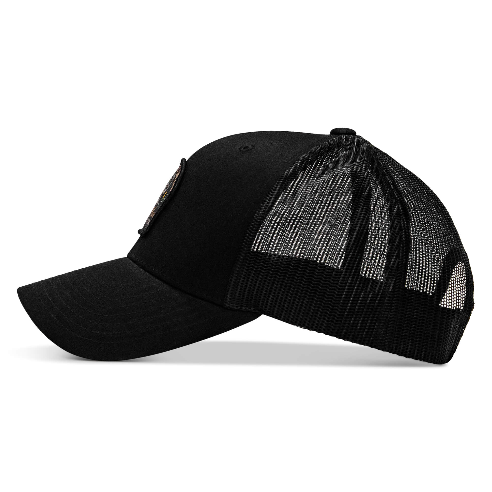 Work Hard Play Harder | Support Blue Collar Patch Snapback Hat