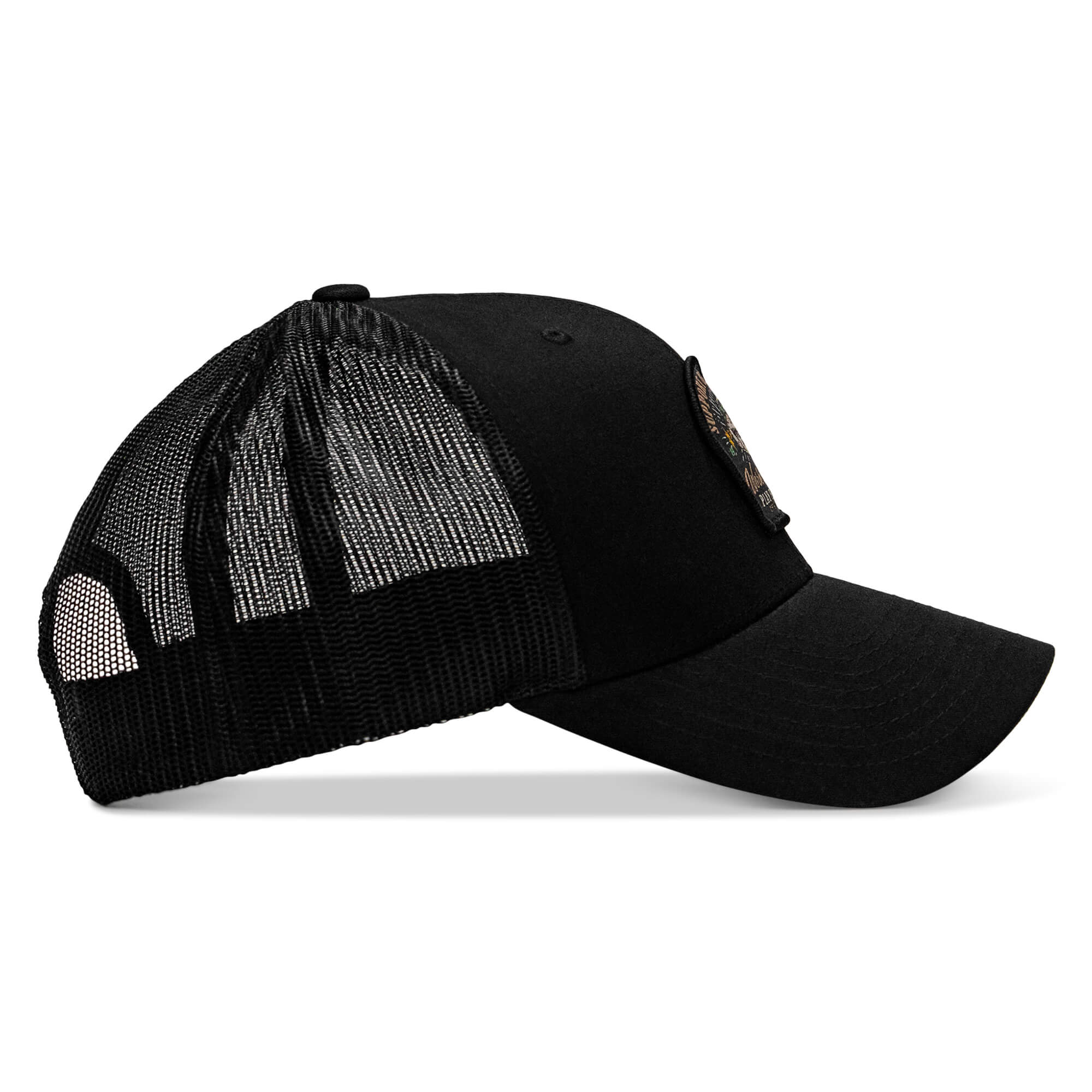 Work Hard Play Harder | Support Blue Collar Patch Snapback Hat