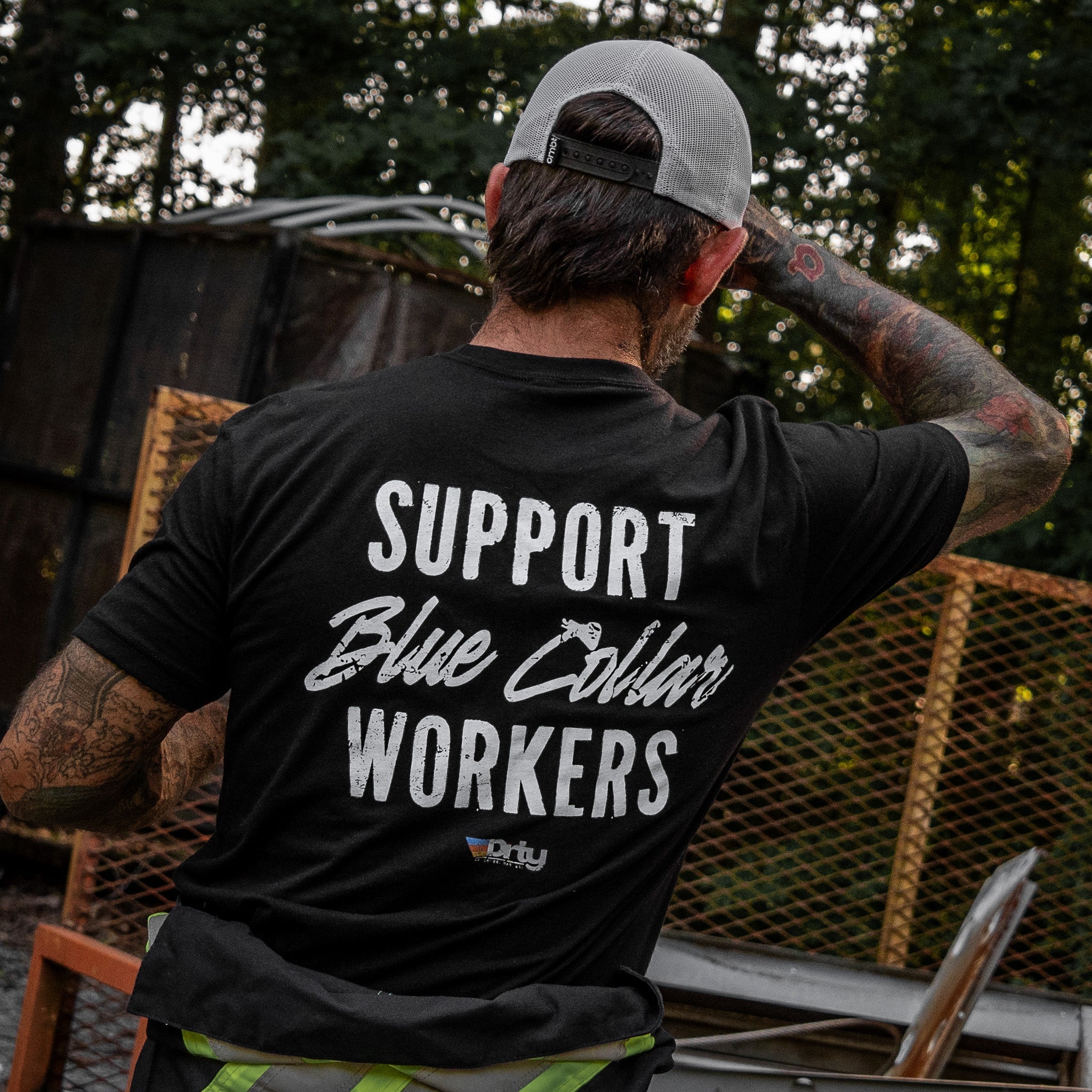Support Blue Collar Workers Men's T-Shirt