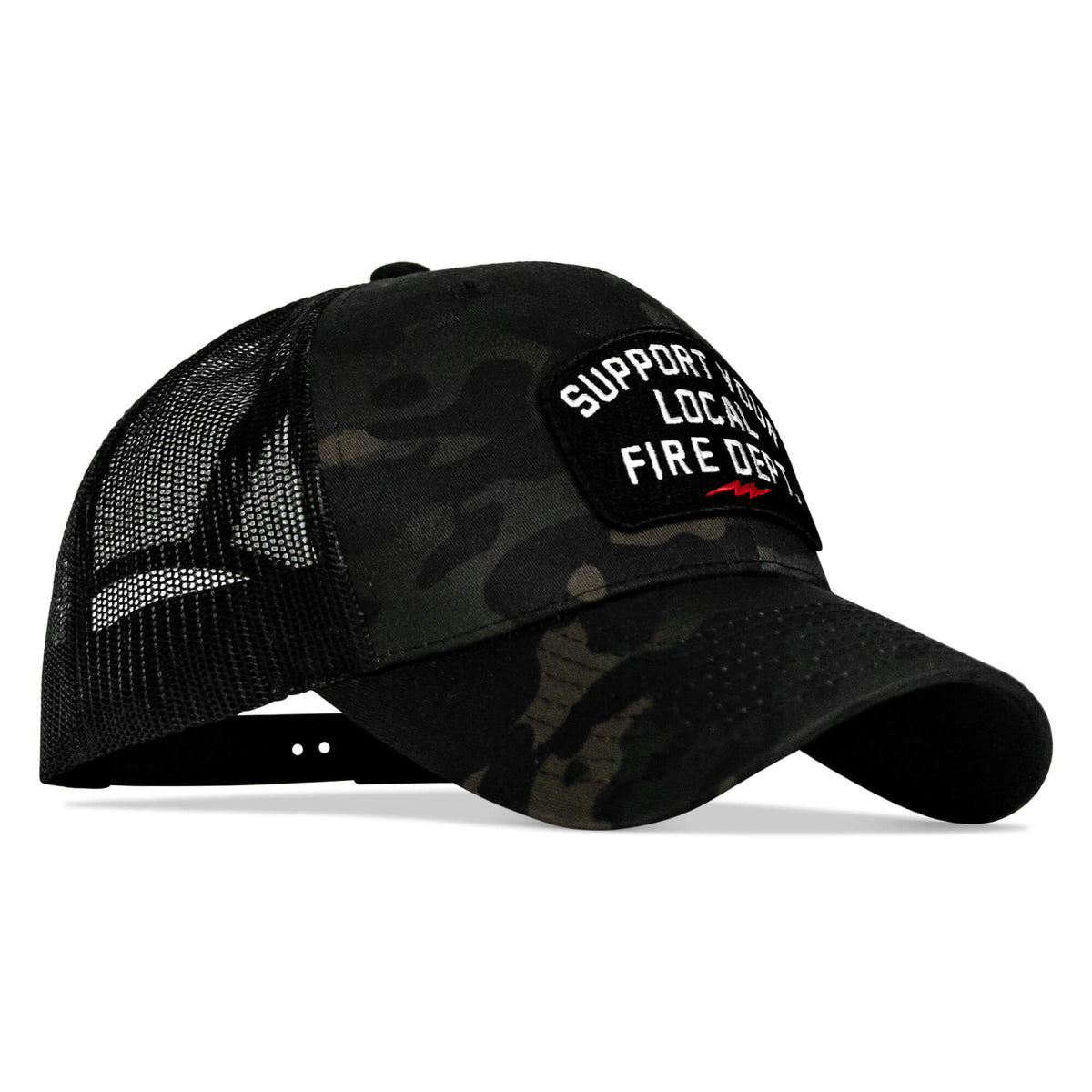 Unterstützen Sie Ihre örtliche Feuerwehr. Snapback-Mütze mit Aufnäher
