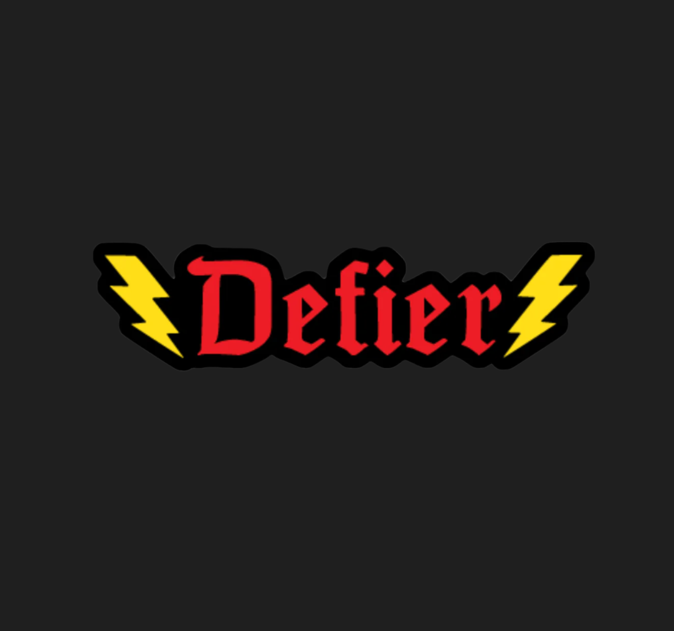 Pegatina de vinilo Defier