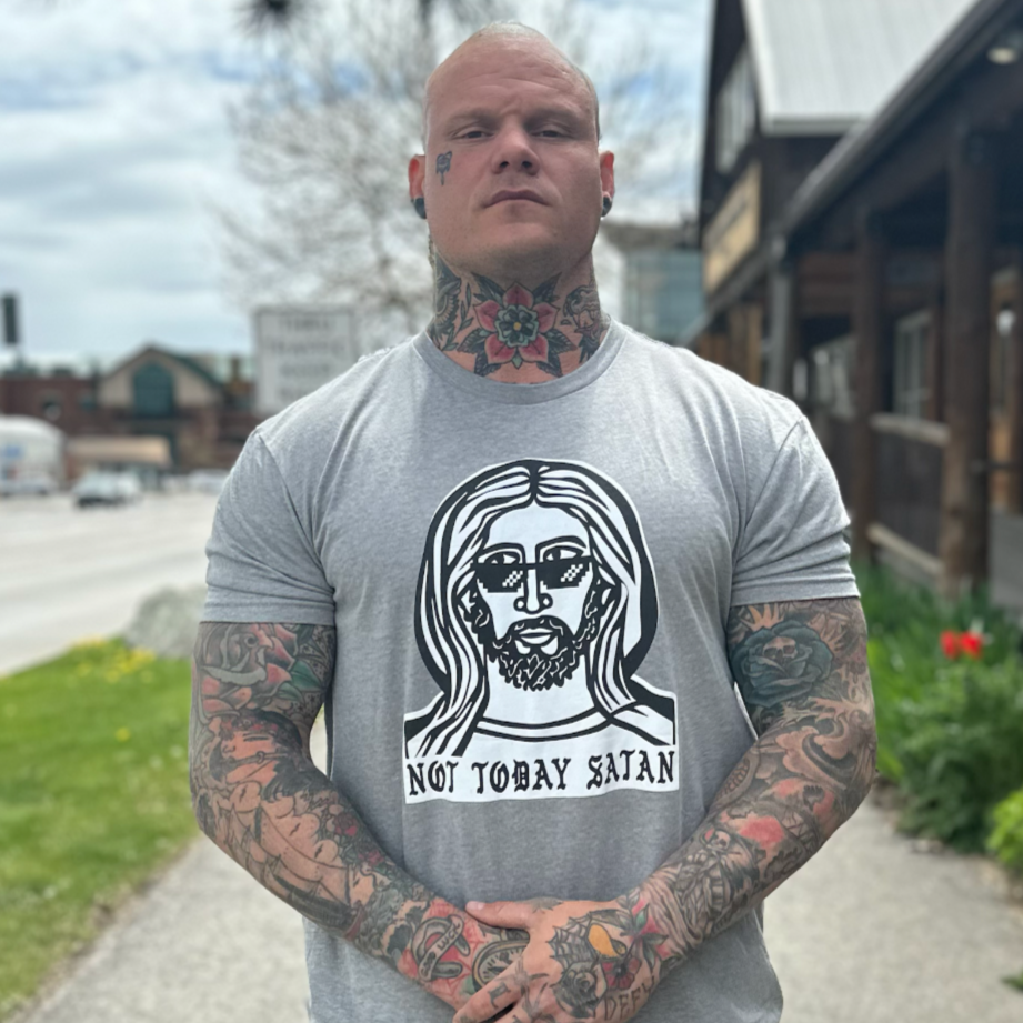 Camiseta de Jesús salvaje - Hoy no Satanás
