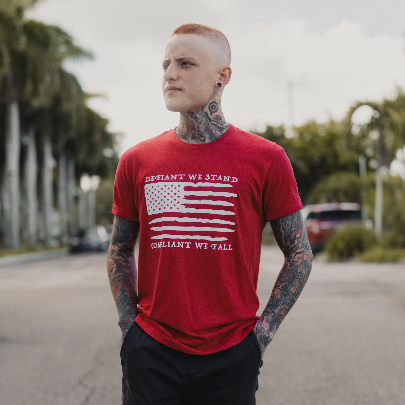 DEFIANT WE STAND TEE