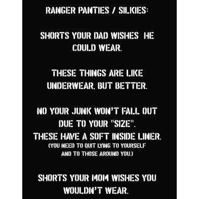 Ranger Panty Militär-Stil Silkies Trainingsshorts | 2,5 Zoll