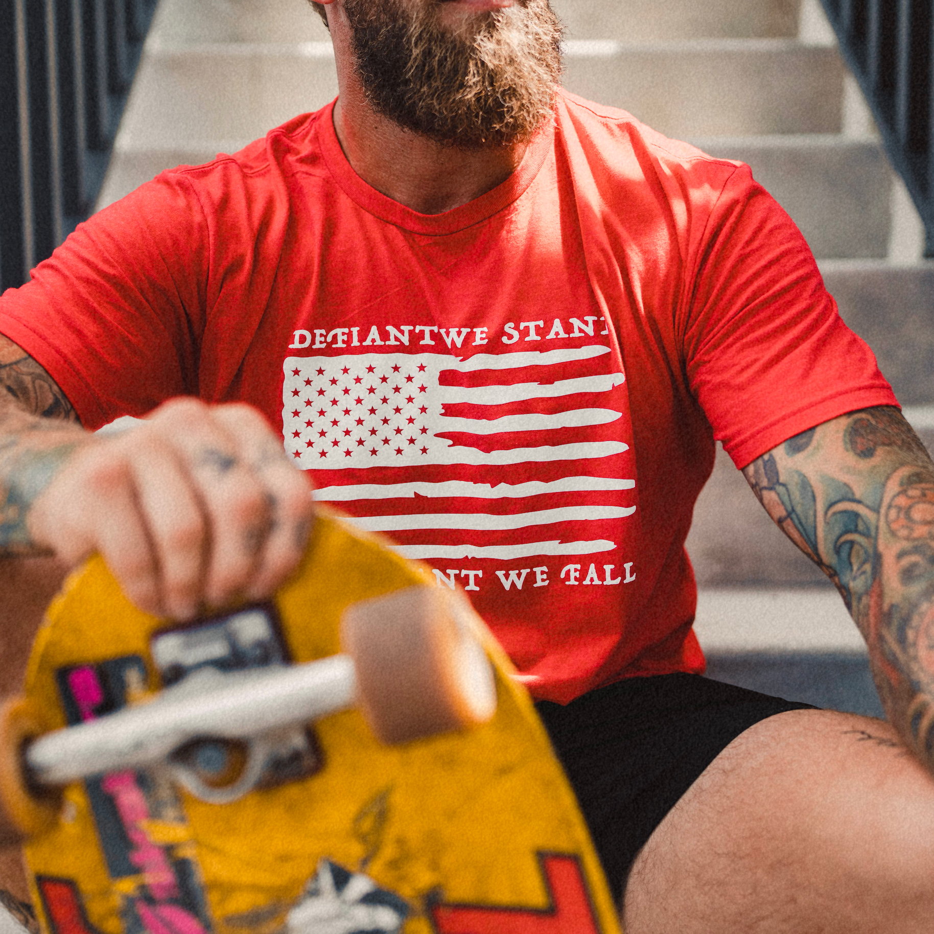 DEFIANT WE STAND TEE