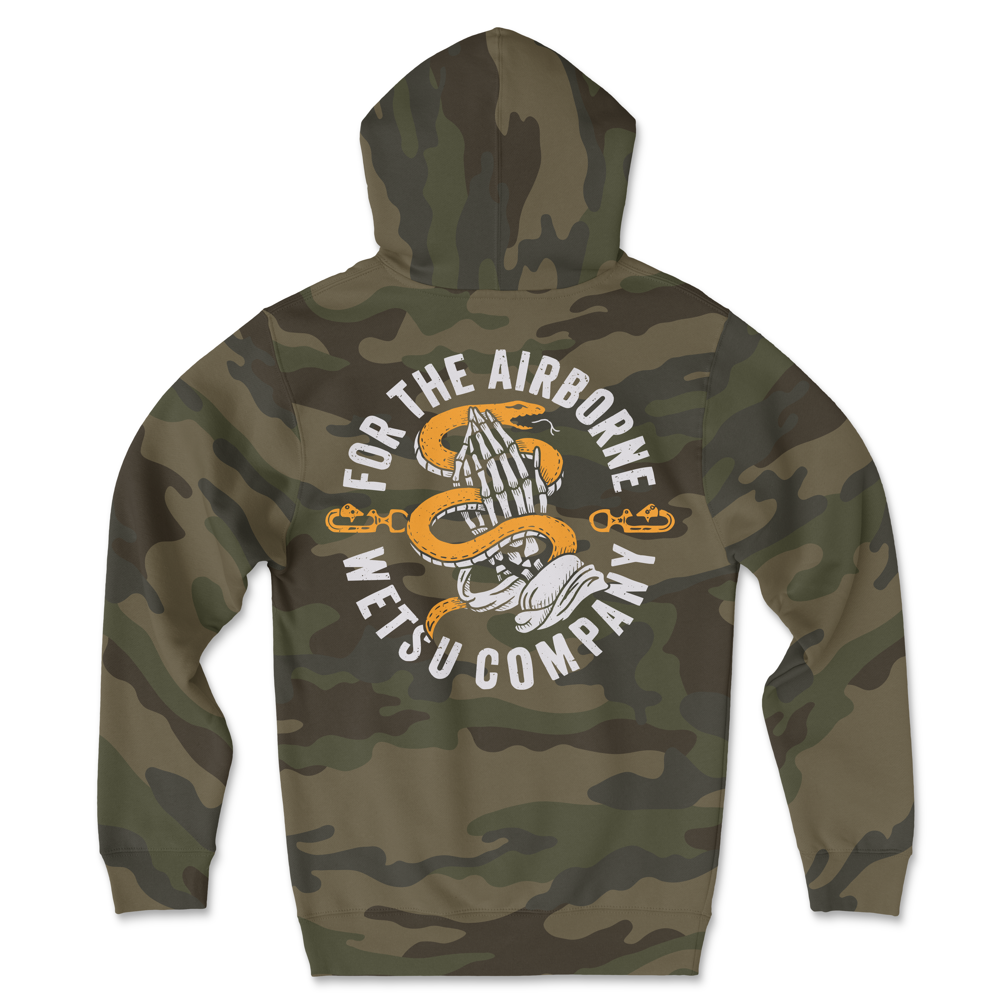 Static Line Bites Green Hoodie