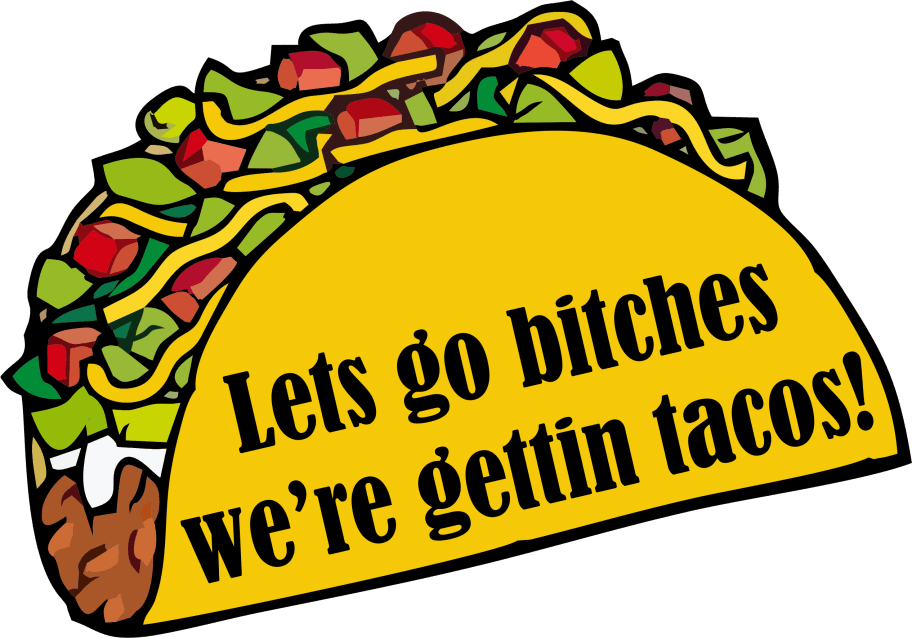 Vamos perras, vamos a comer tacos - Pegatina de 3 pulgadas